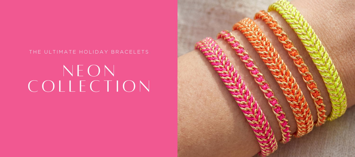 Boho Betty Neon Jewellery Collection — bold, bright fluoro bracelets