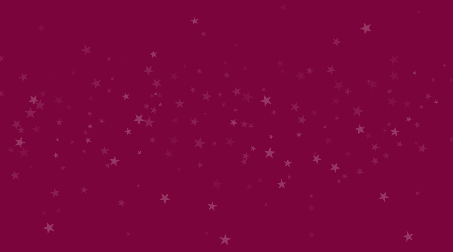 A vibrant magenta background adorned with scattered stars, creating a festive and playful design perfect for Secret Santa gifting.