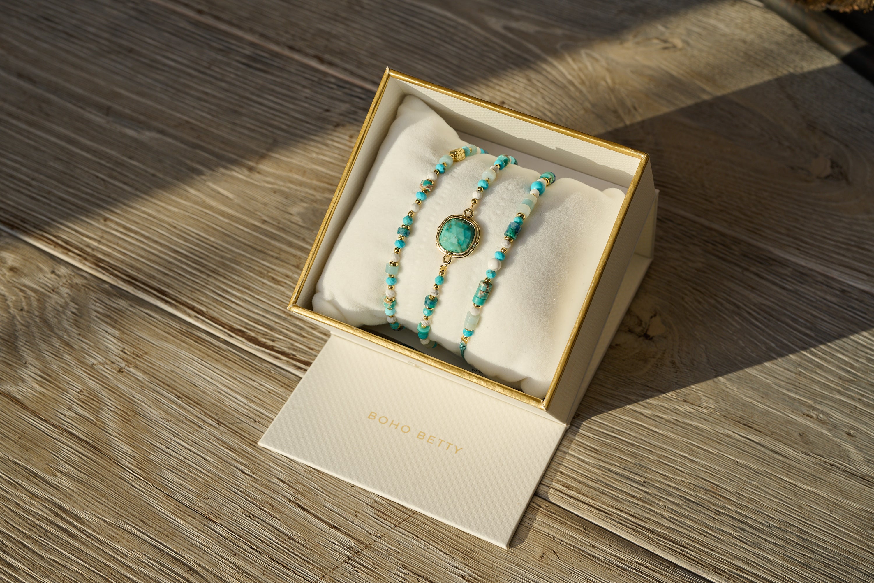 Thasos 3 Layer  Bracelet Stack - Boho Betty