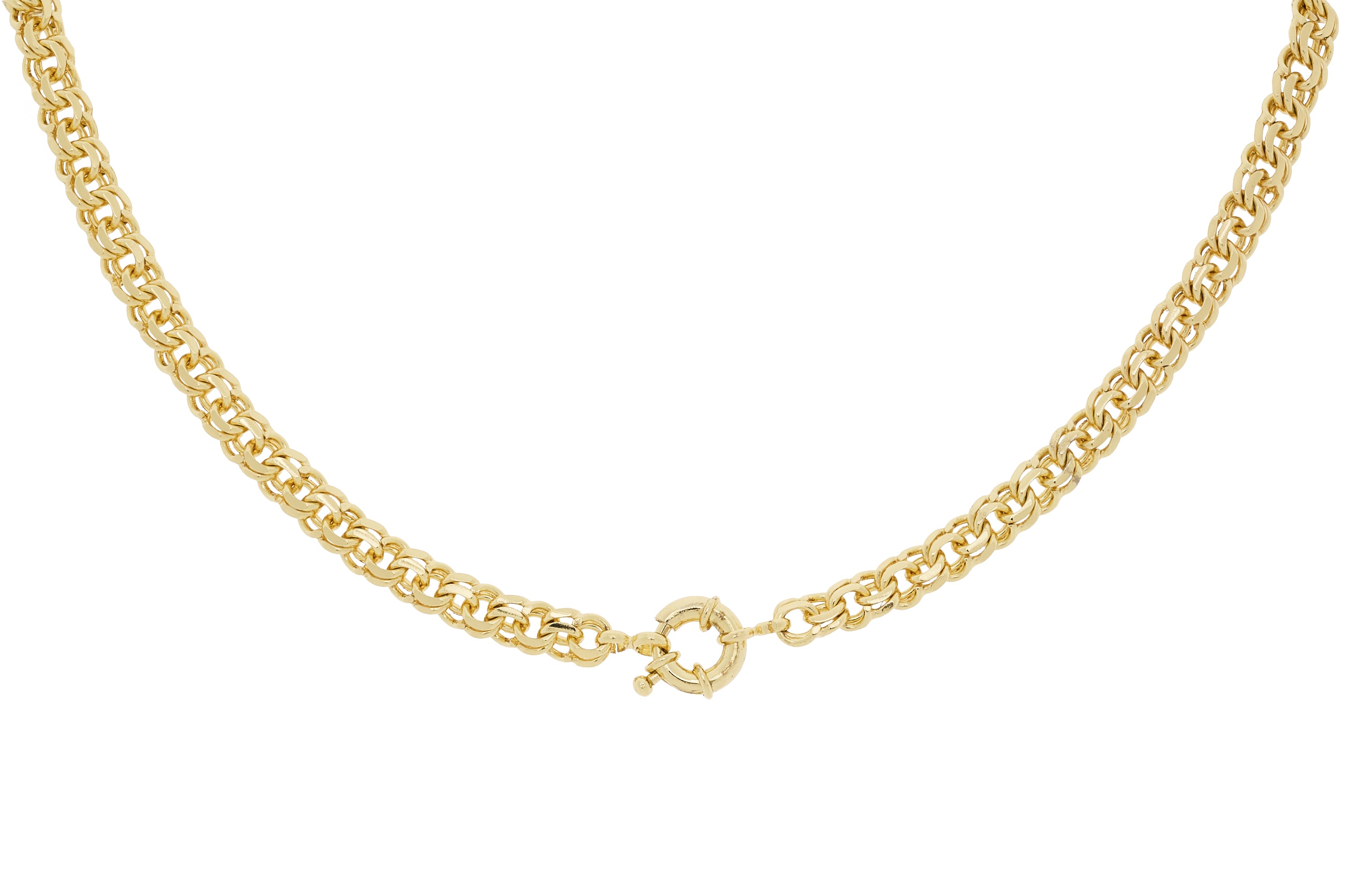 Ishtar Chunky Gold Charm Necklace - Boho Betty