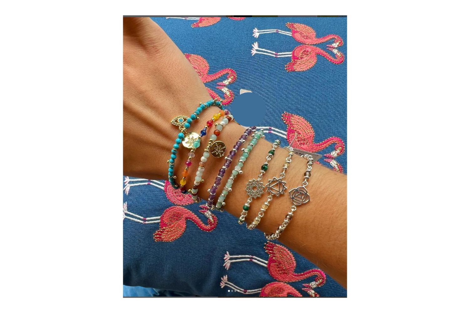 Brela Blue Evil Eye Charm Bracelet - Boho Betty