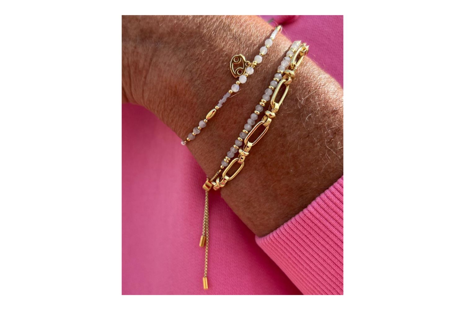 Dofida Gold T-Bar Chain Bracelet - Boho Betty