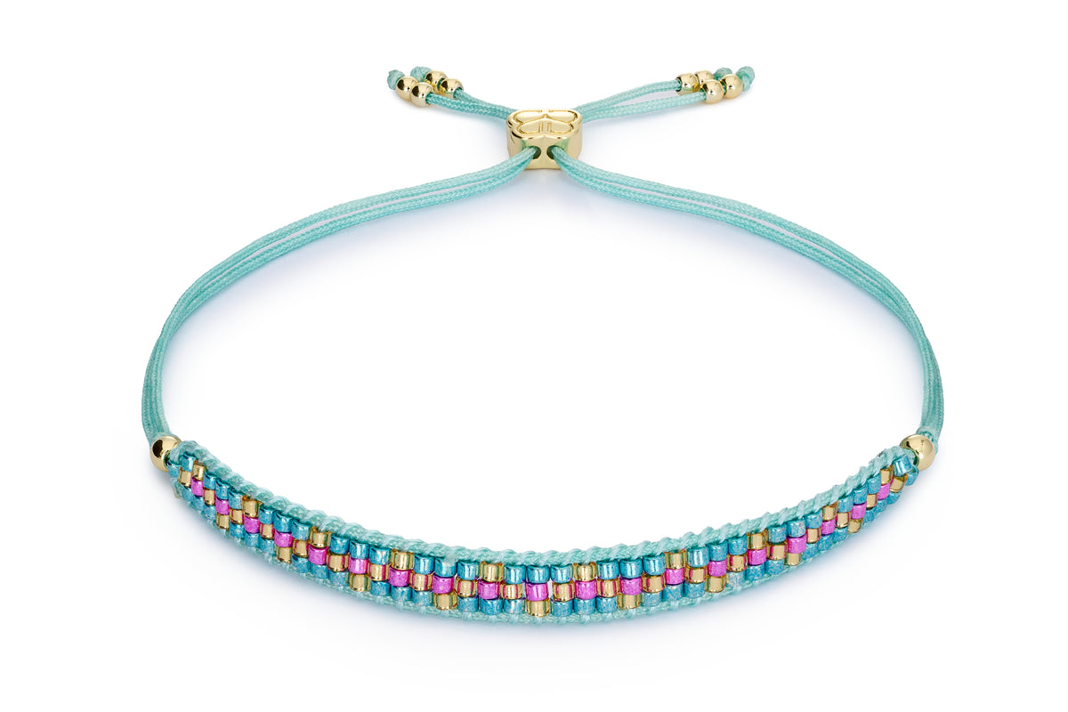 Crus Turquoise Pink Friendship Bracelet
