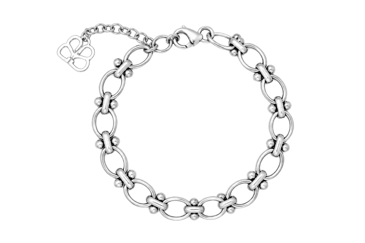 Hisa Silver Chunky Chain Bracelet
