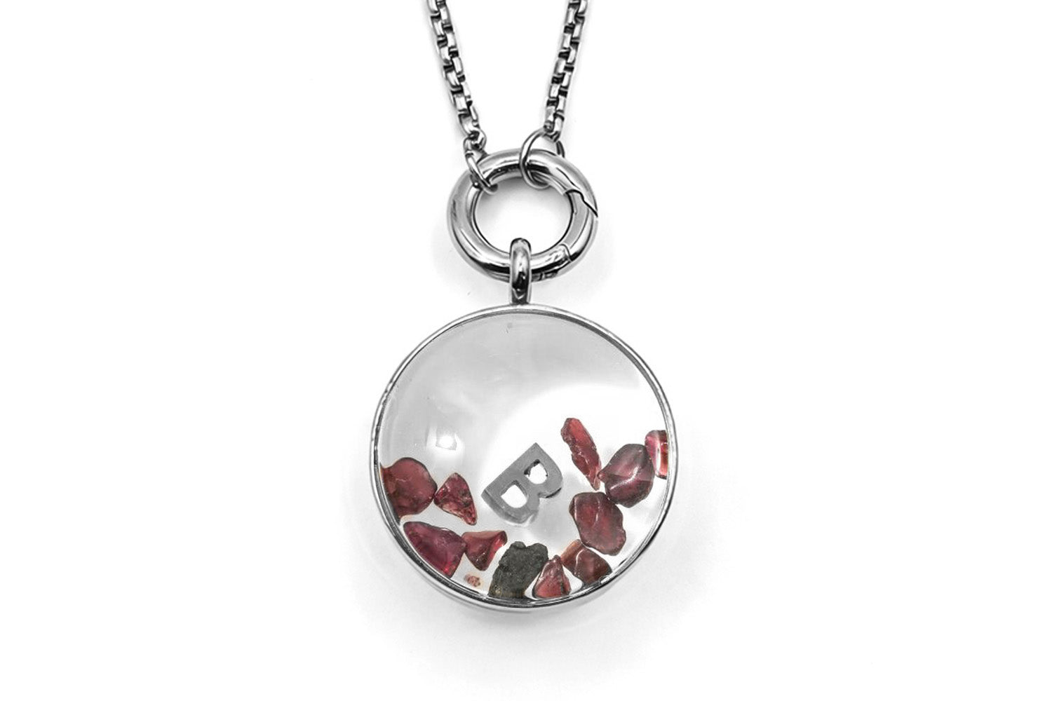 Leilani Locket Garnet #gemstone_garnet