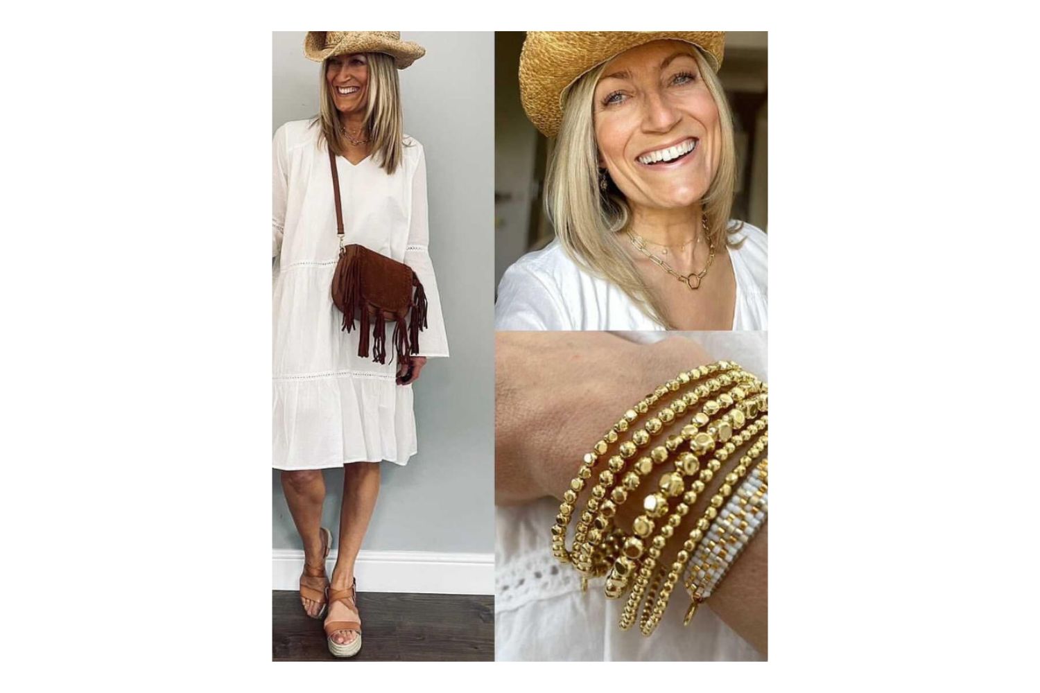 Lucerne Gold 6 Layered Bracelet Stack - Boho Betty