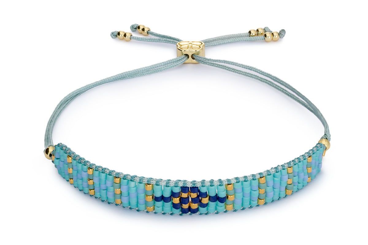 Matira Blue Beaded Friendship Bracelet