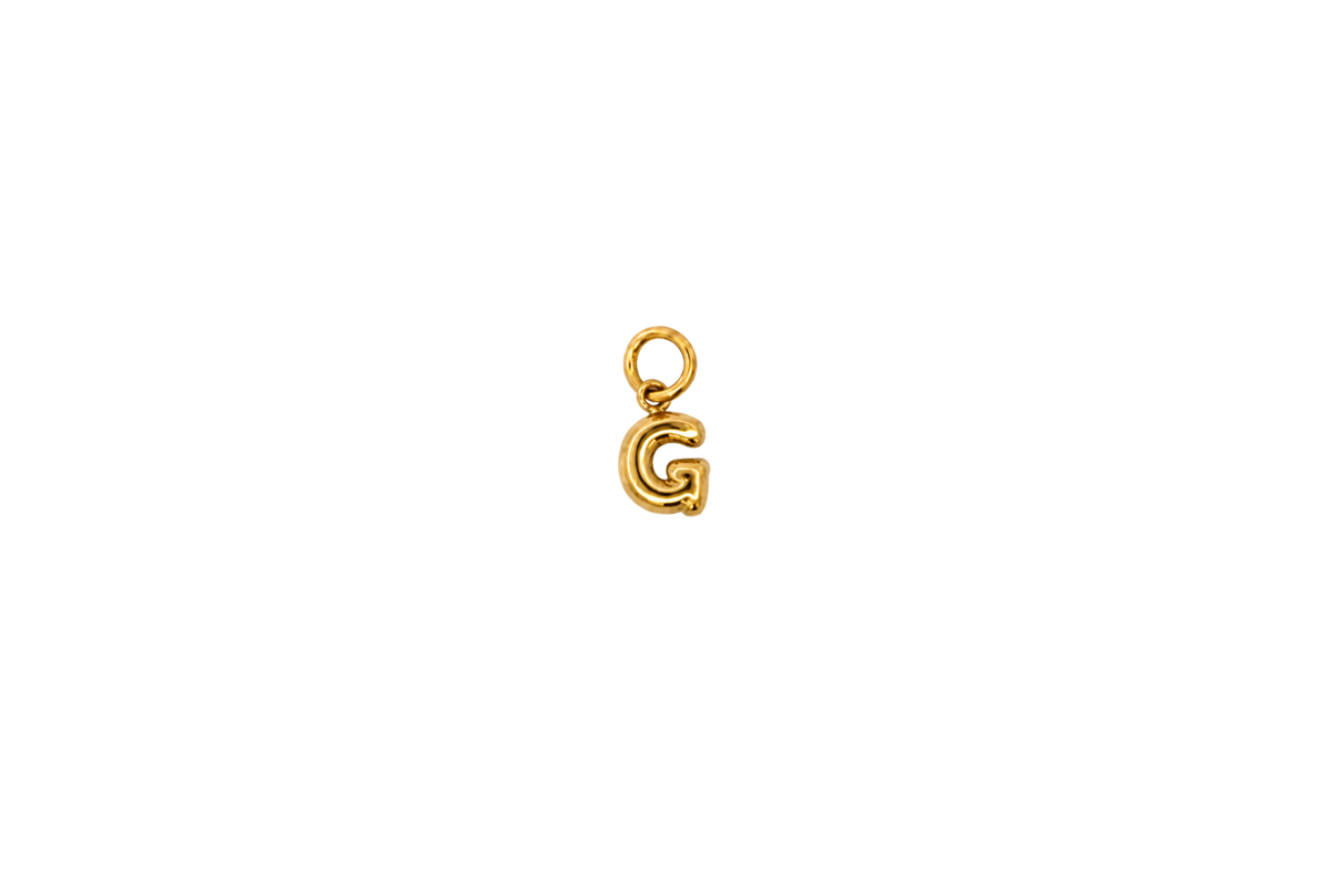Mina Gold Initial Letter Charm - G