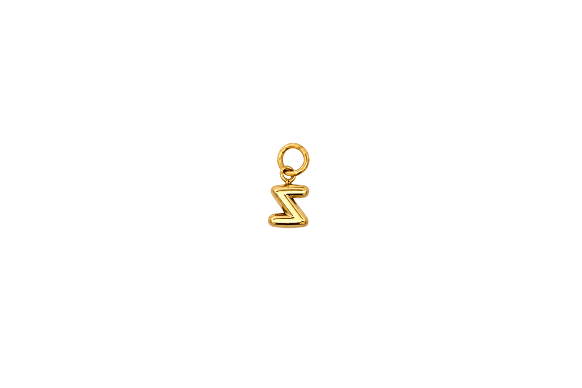 Mina Gold Initial Letter Charm - Z