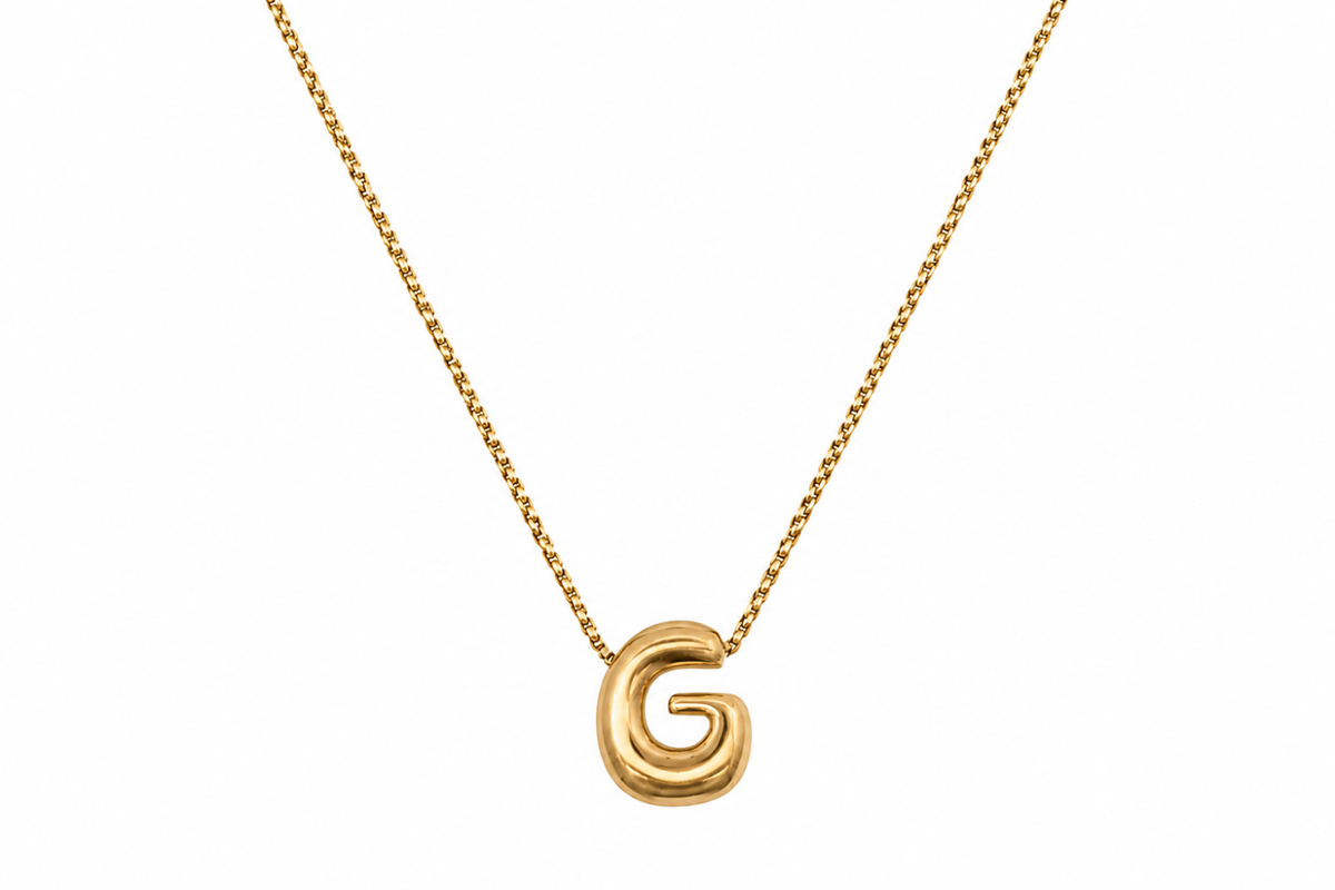 Sola Gold Initial Letter Necklace - G