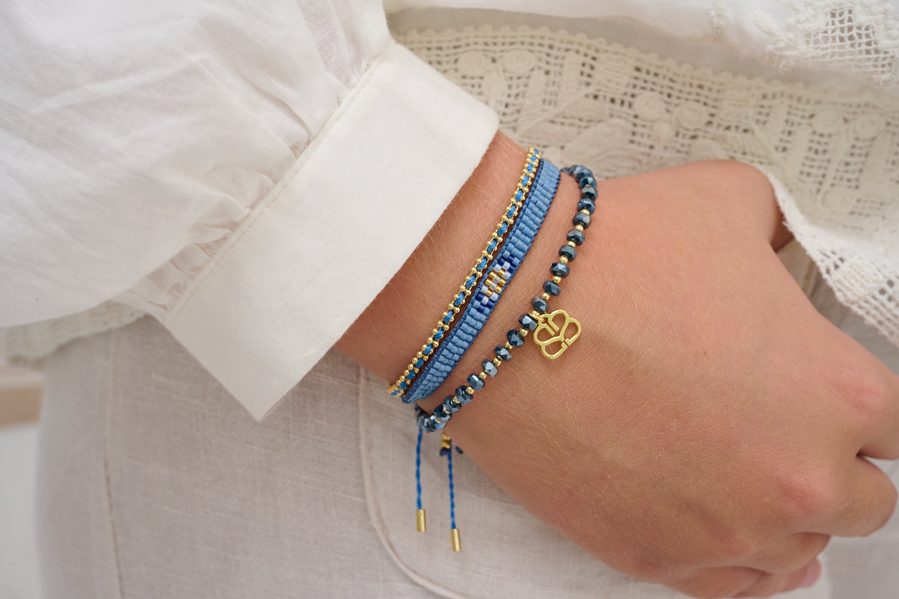Fidda 3 Layer Bracelet Stack - Boho Betty