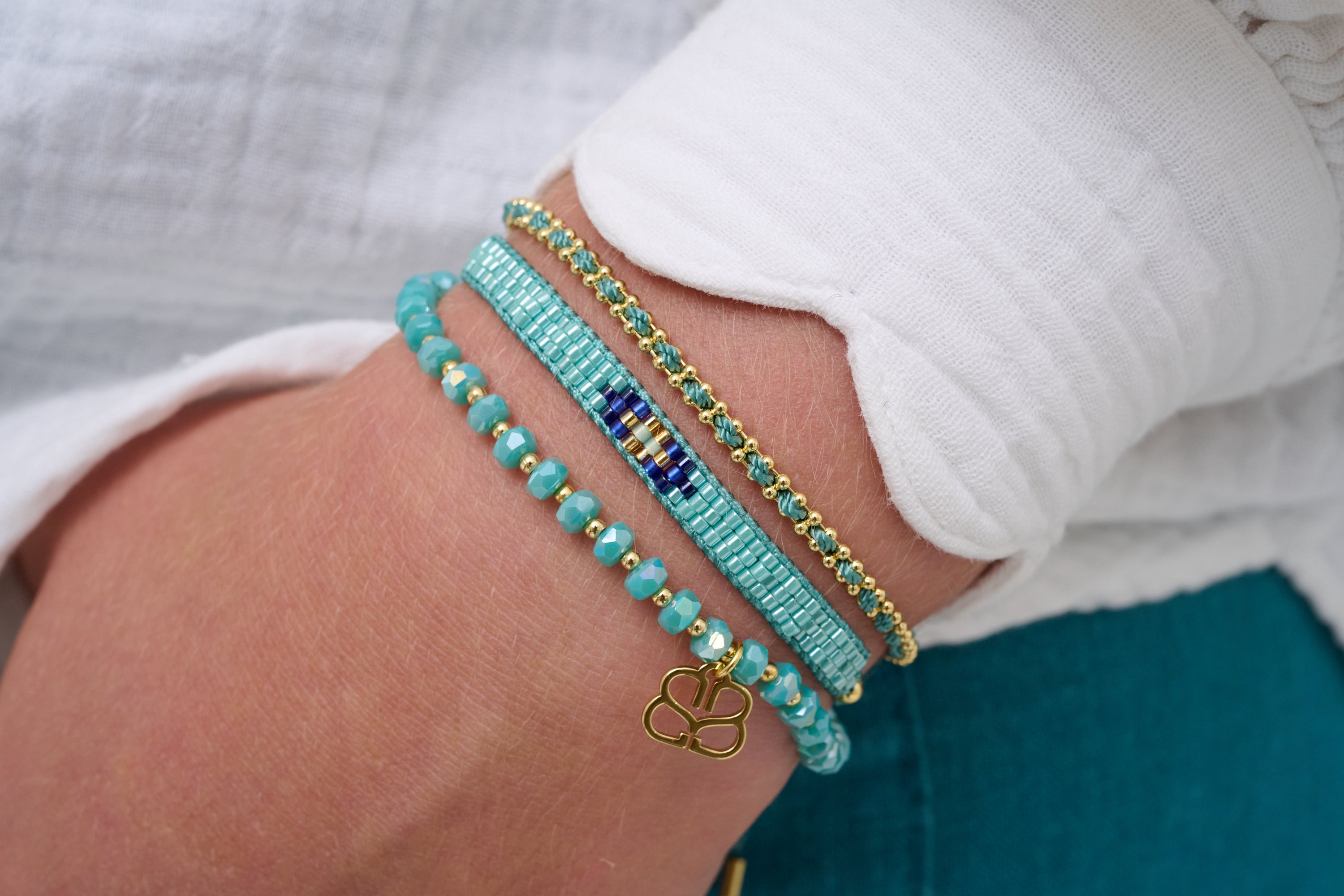 Fidda 3 Layer Bracelet Stack - Boho Betty