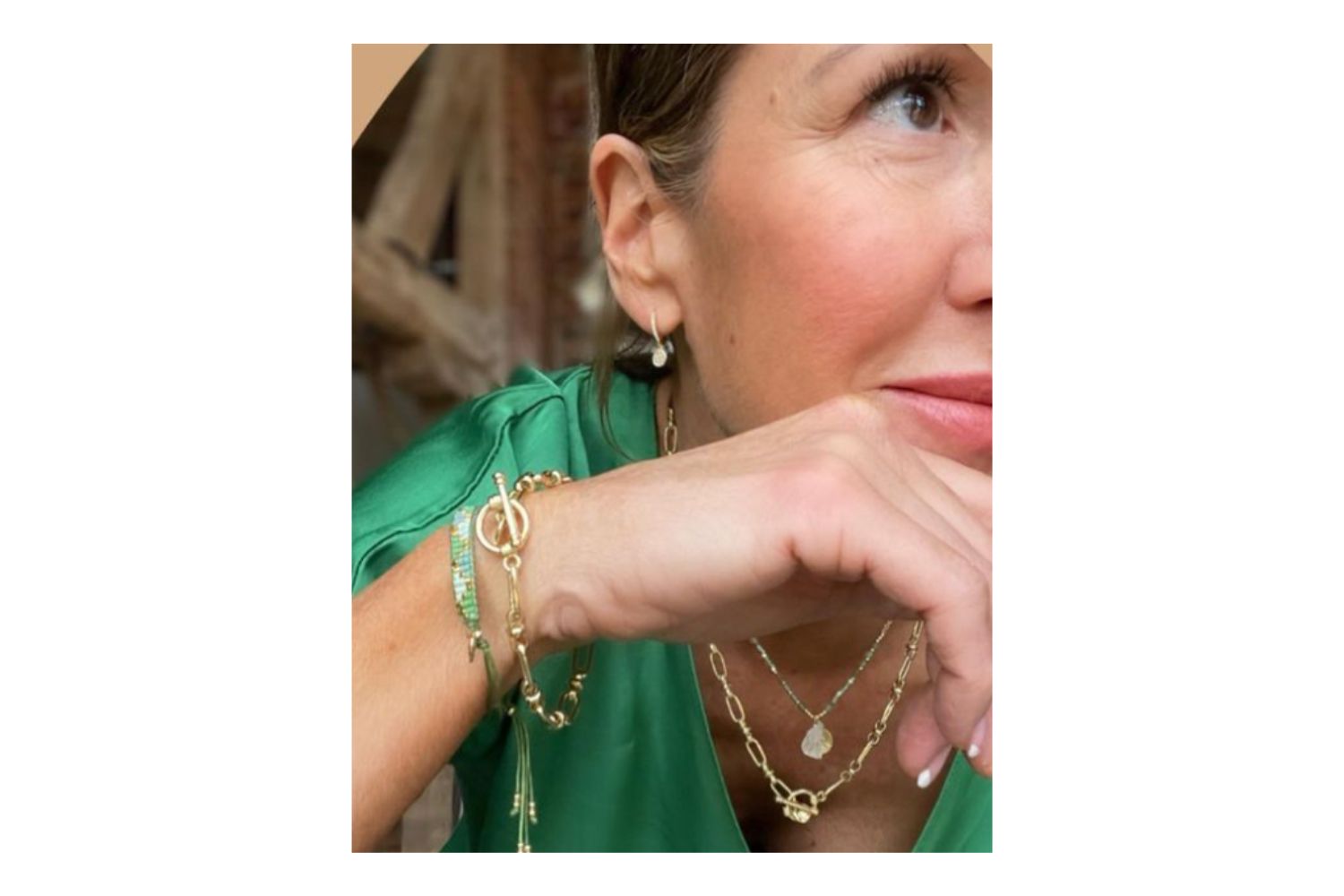 Dofida Gold T-Bar Chain Bracelet - Boho Betty