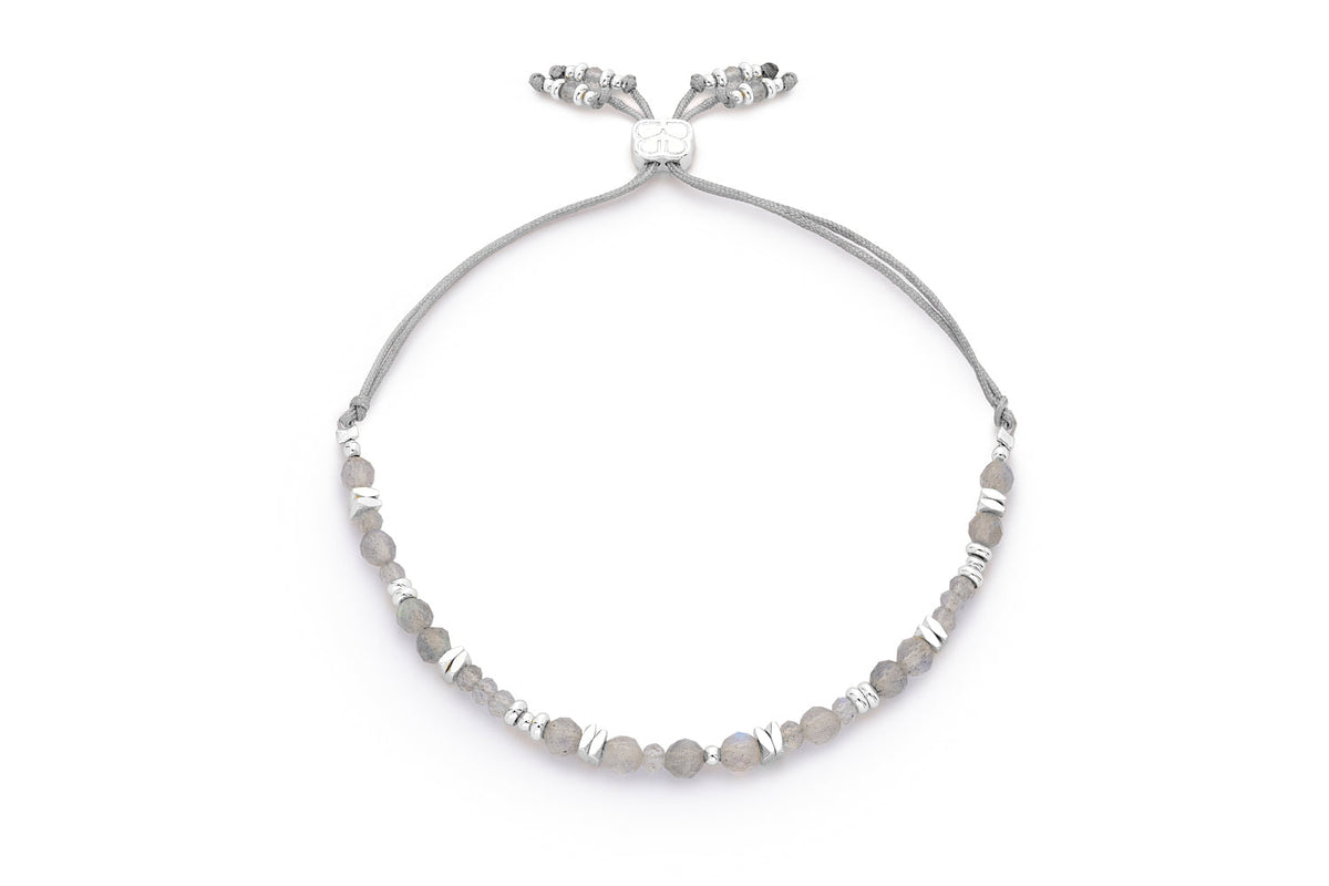 Bliss Labradorite & Silver Adjustable Bracelet