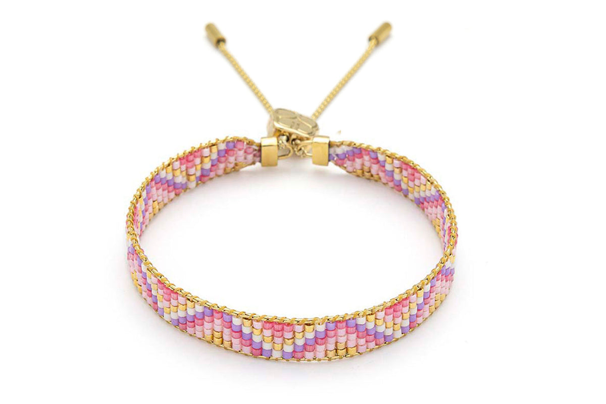 Claudia Pink & Gold Friendship Bracelet