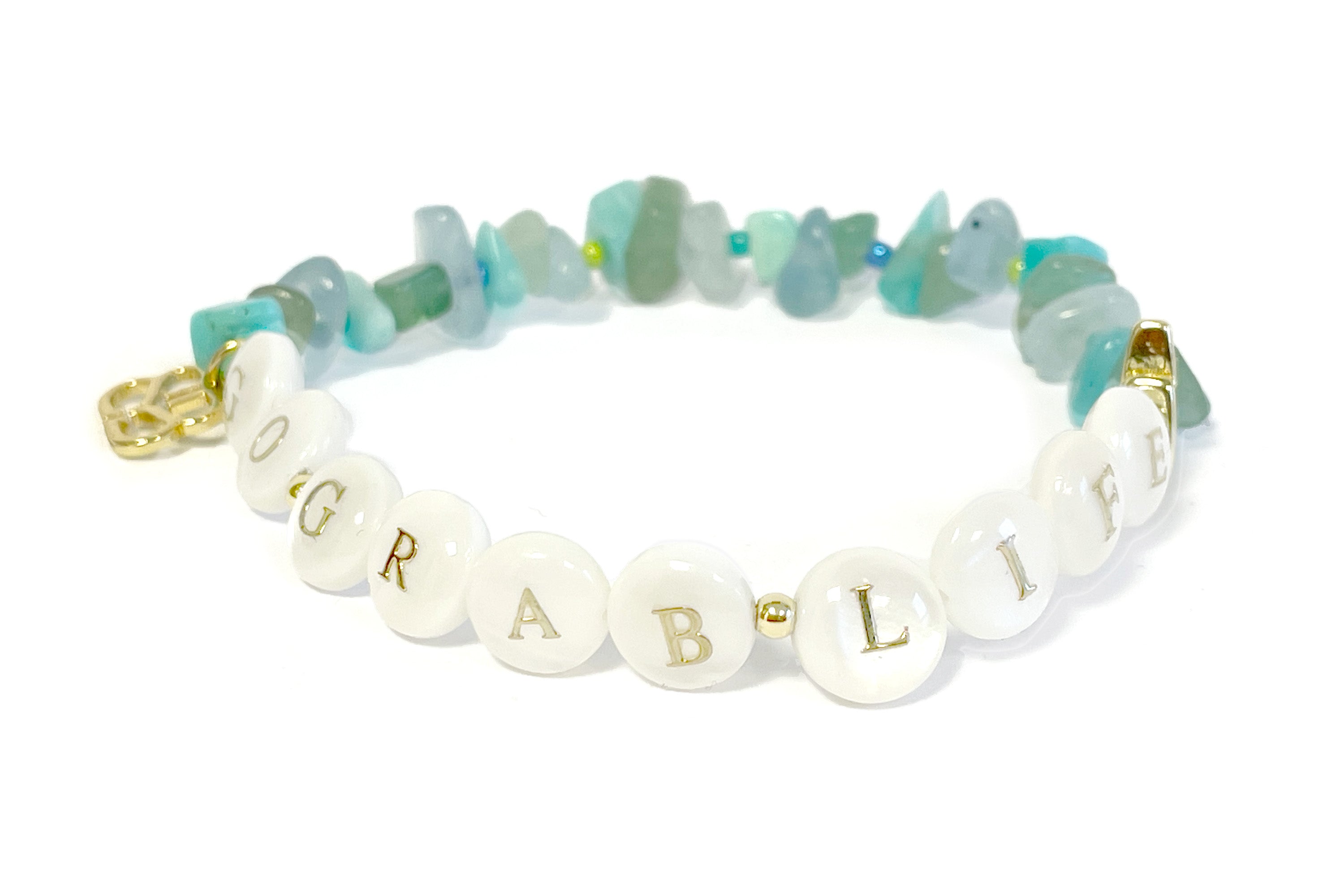 Go Grab Life Gemstone Bracelet - Boho Betty