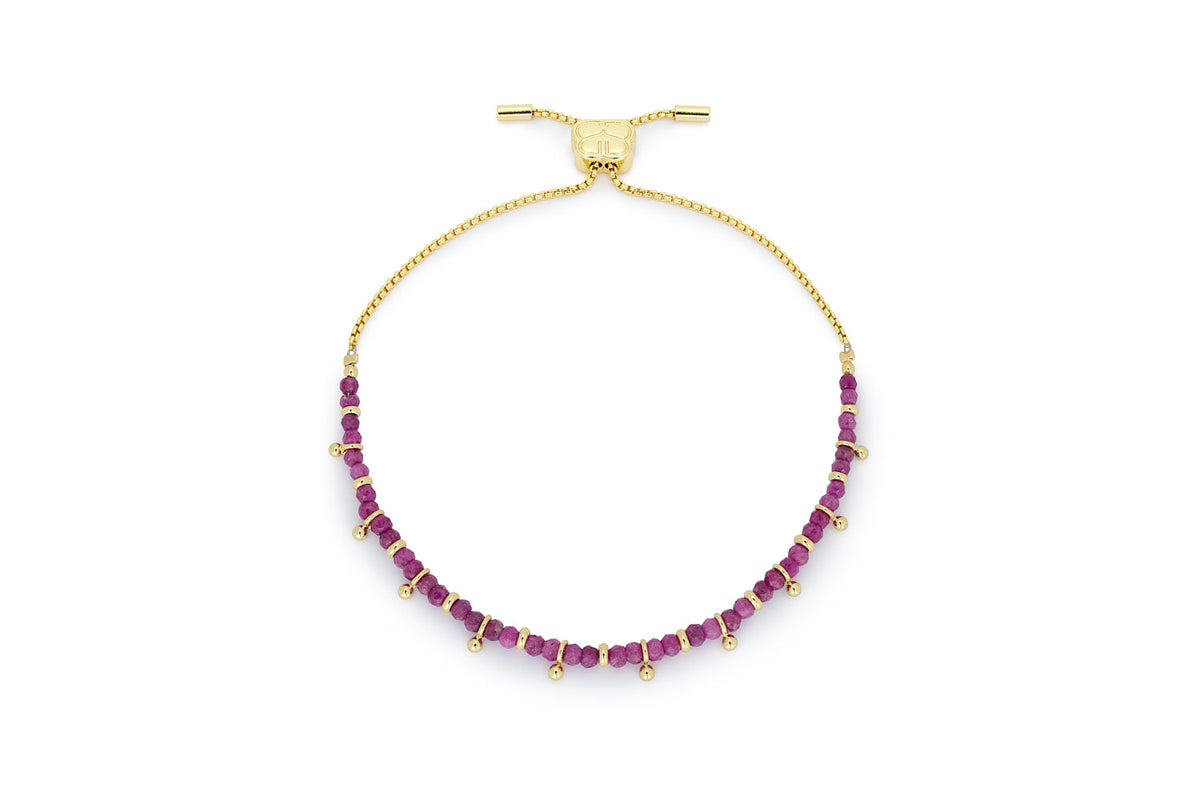 Harmony Ruby Gold Bracelet