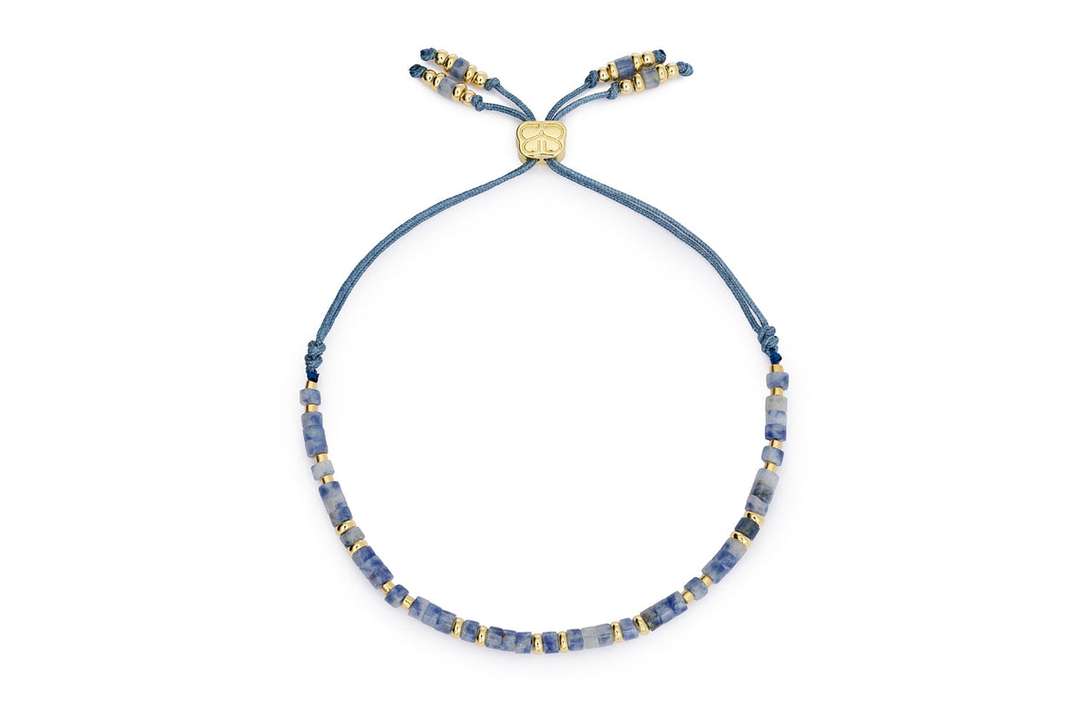 Liv Blue Aventurine & Gold Friendship Bracelet