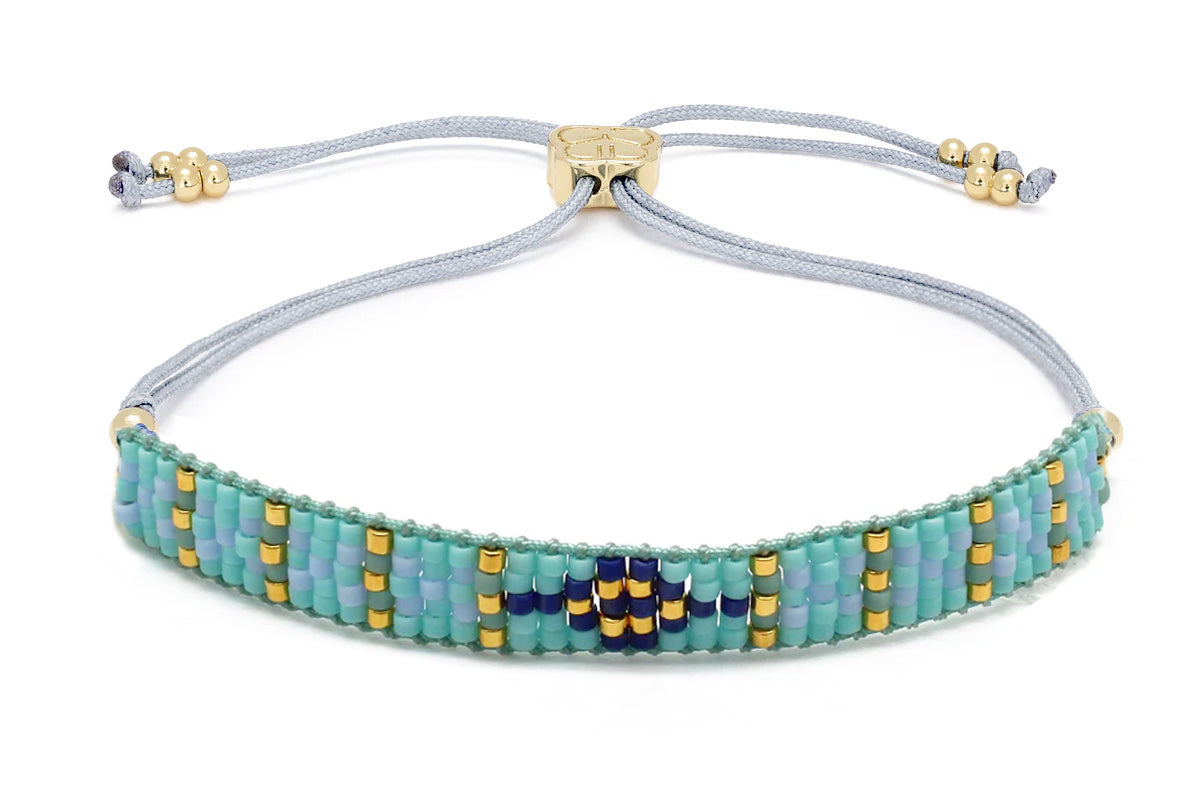Matira Blue Beaded Friendship Bracelet - Boho Betty