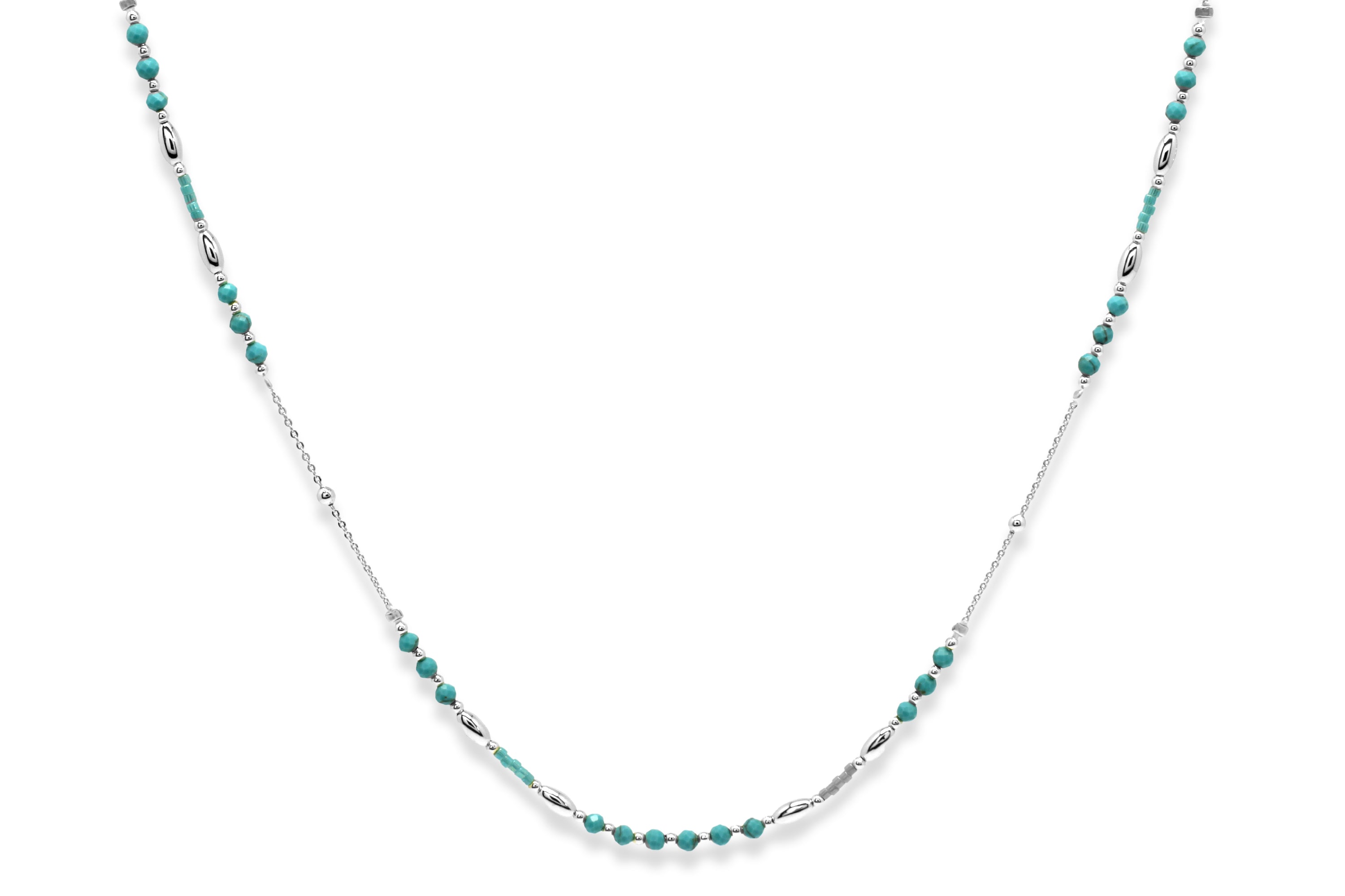 Horus Turquoise Gemstone Necklace - Boho Betty