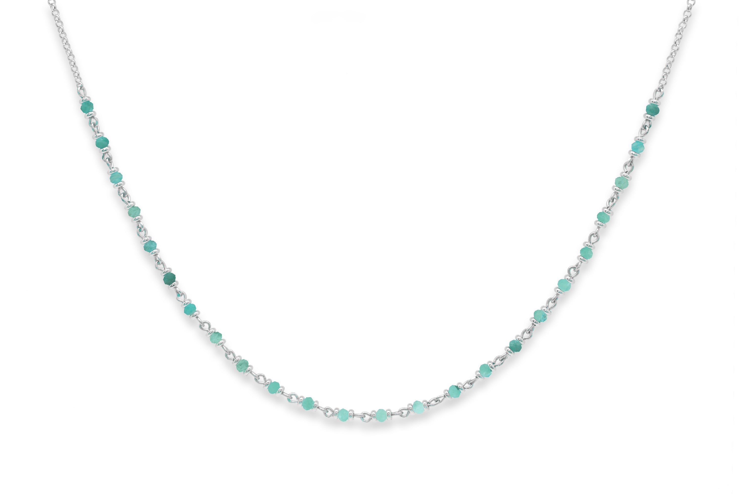 Panacea Amazonite Gemstone Necklace - Boho Betty