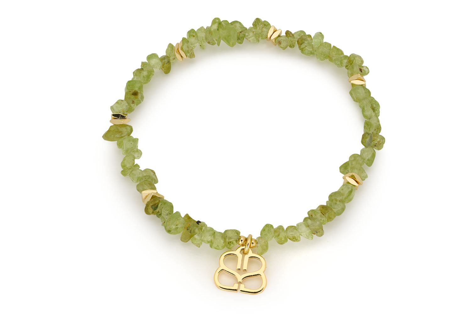 Sana Gold Peridot Crystal Bracelet Boho Betty