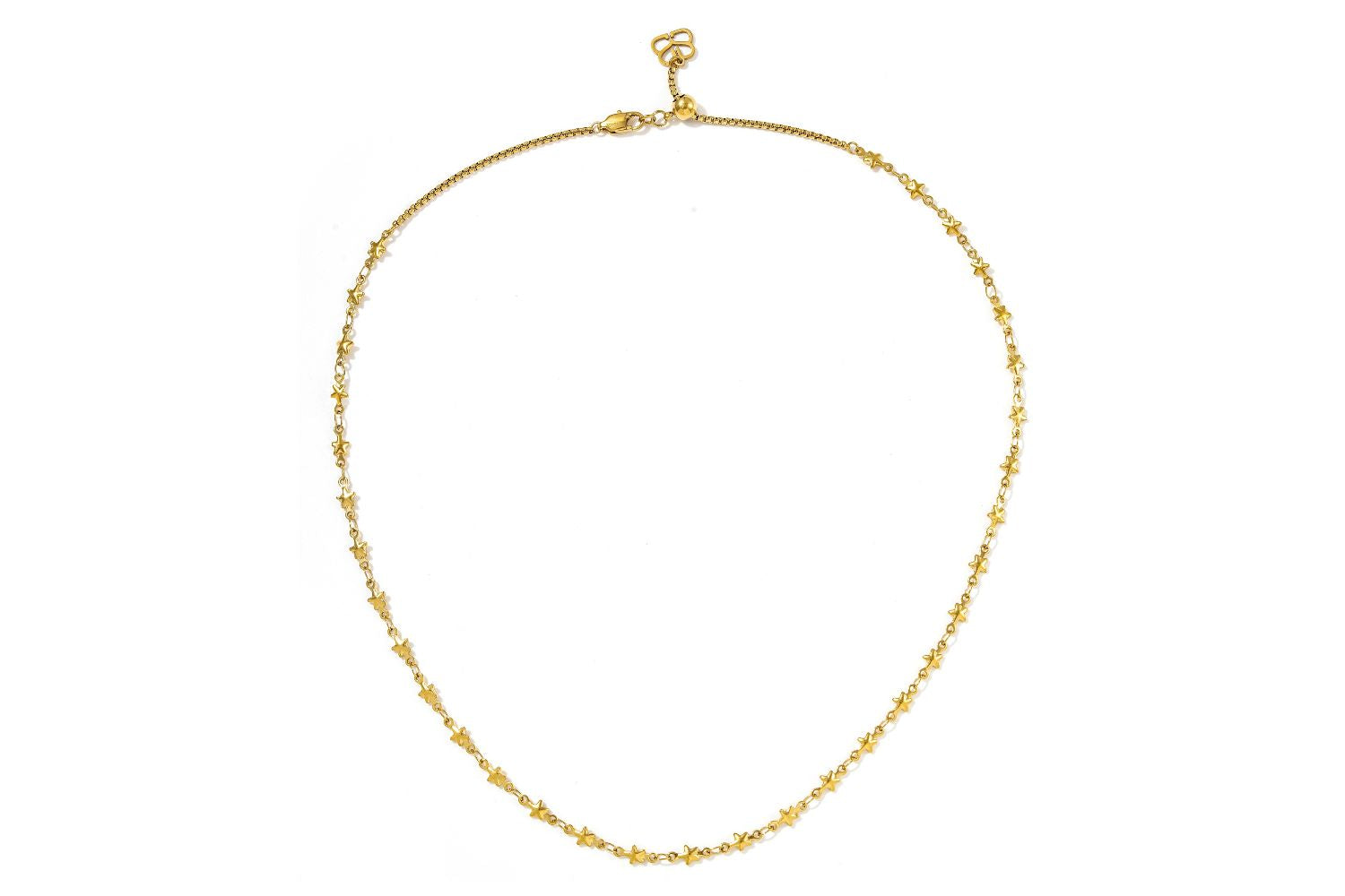 Solara gold star necklace, part of the  jewellery set with delicate star charms – Boho Betty