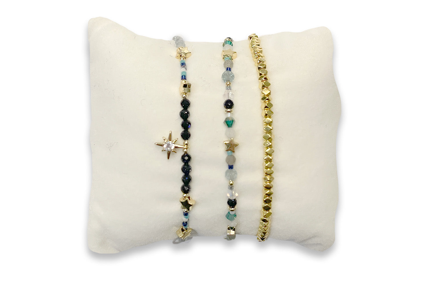 Flying Gold 3 Layer Bracelet Stack - Boho Betty