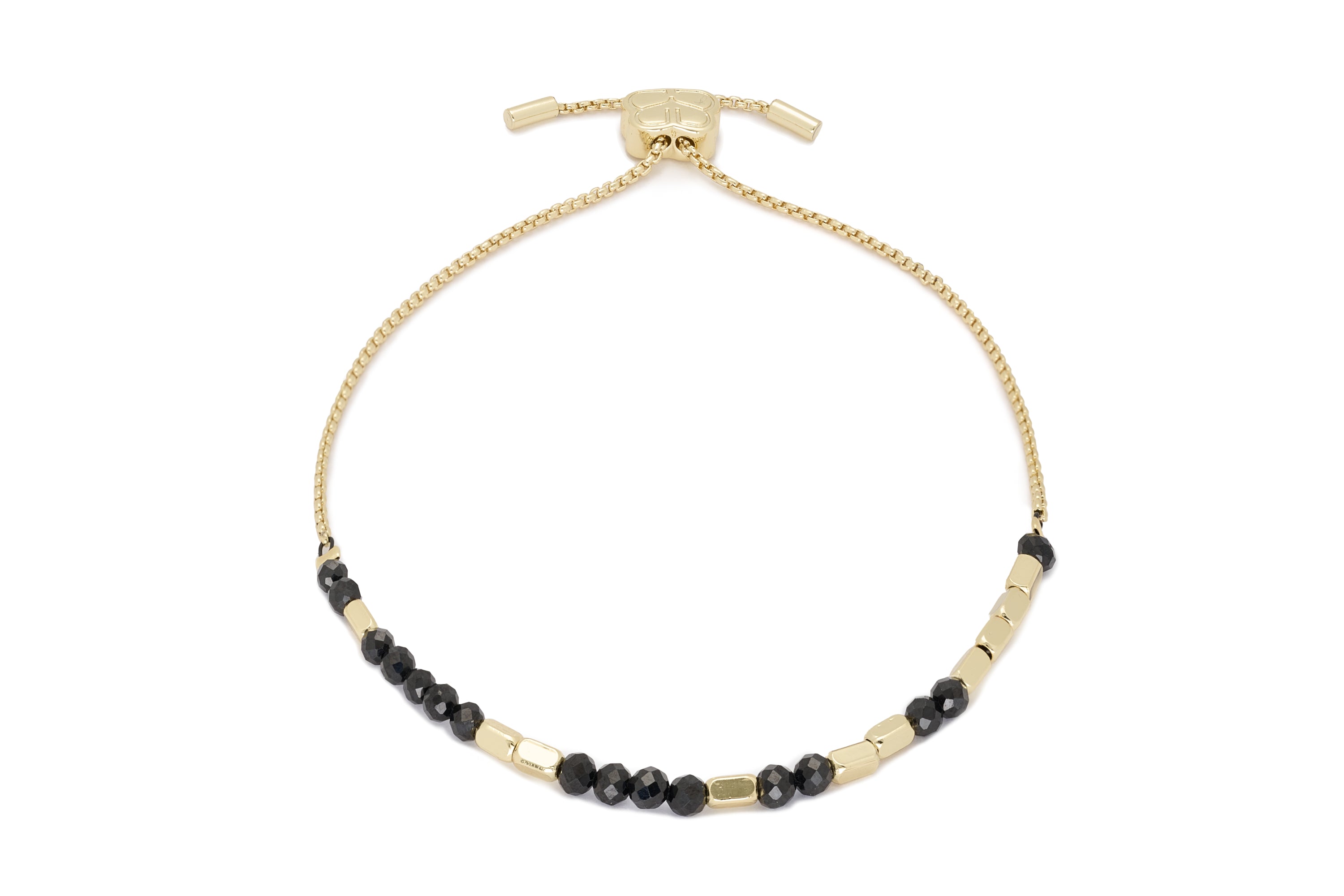 Inspiration Black Spinel Gold Bracelet - Boho Betty