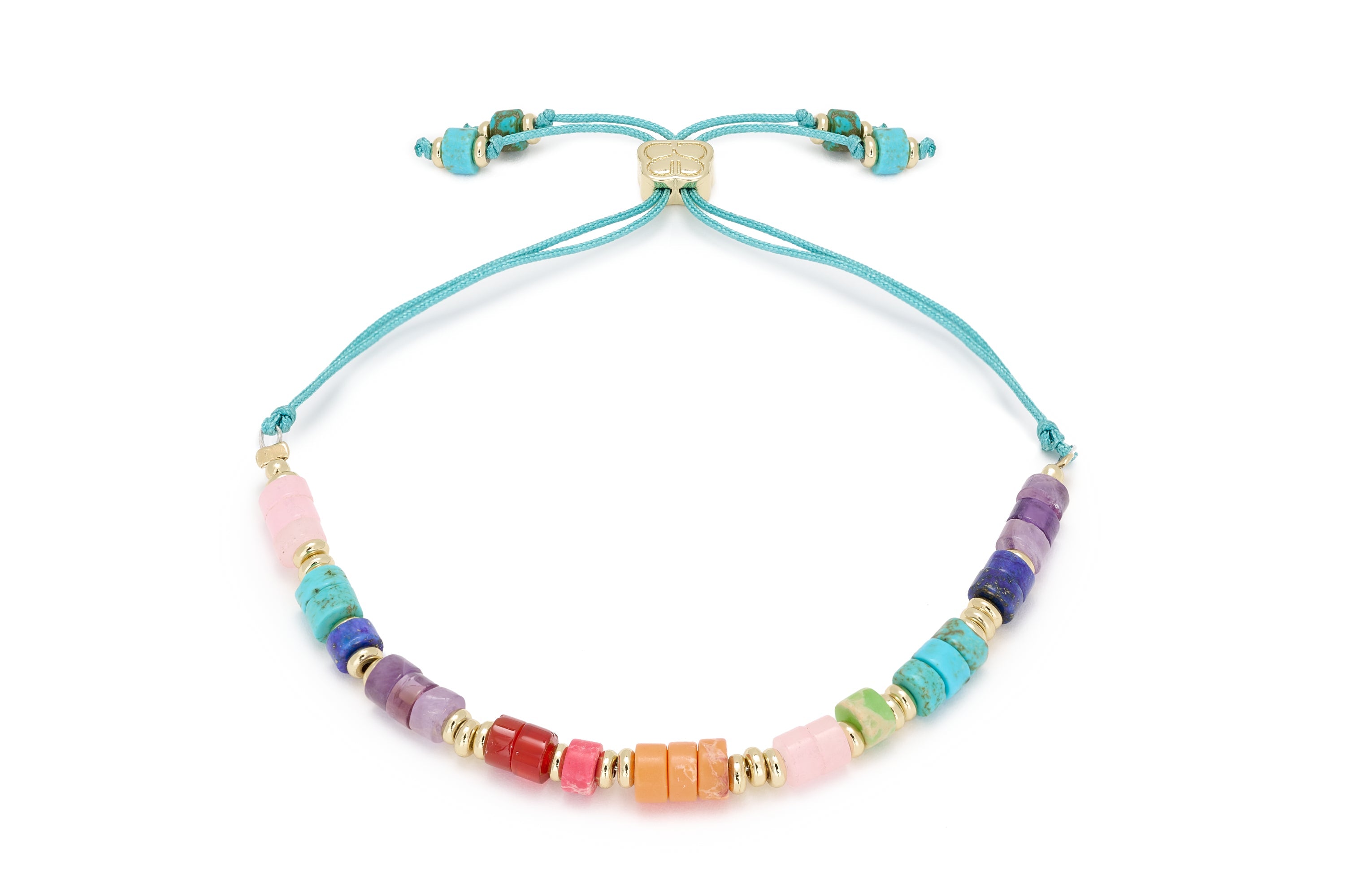 Rayne Multi Gold Gemstone Bracelet - Boho Betty