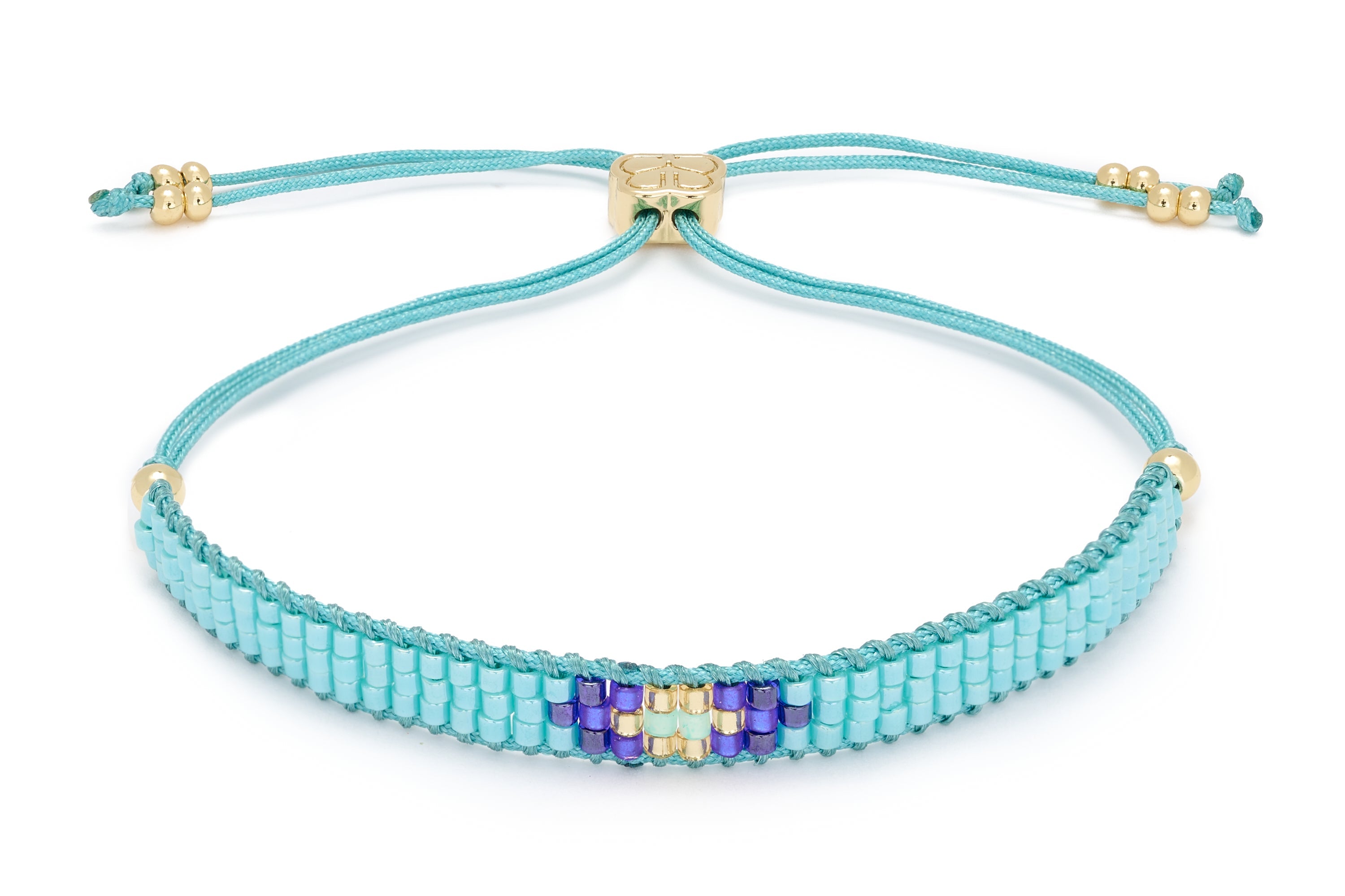 Jump Aqua Friendship Beaded Bracelet - Boho Betty