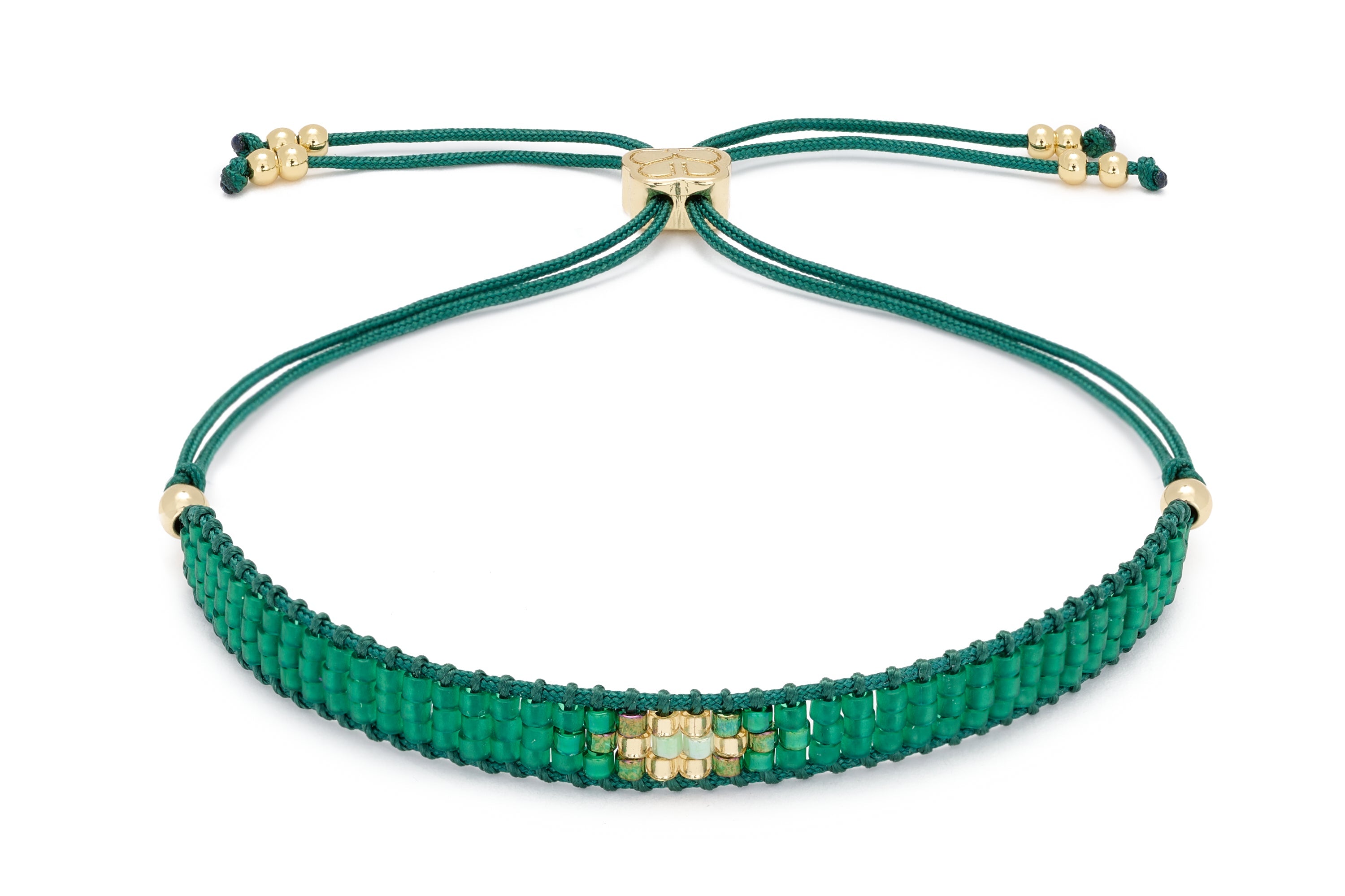 Jump Emerald Green Friendship Beaded Bracelet - Boho Betty