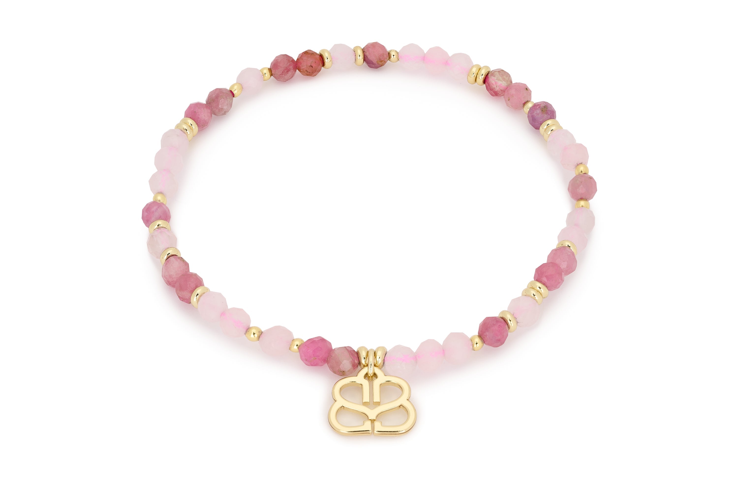 Kefalonia Pink 3 Layer Bracelet Stack - Boho Betty