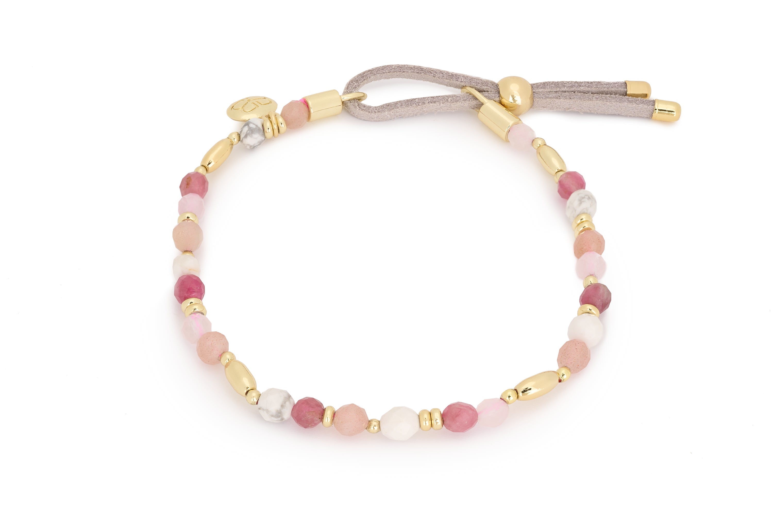 Fresco Pink Gemstone Bracelet - Boho Betty