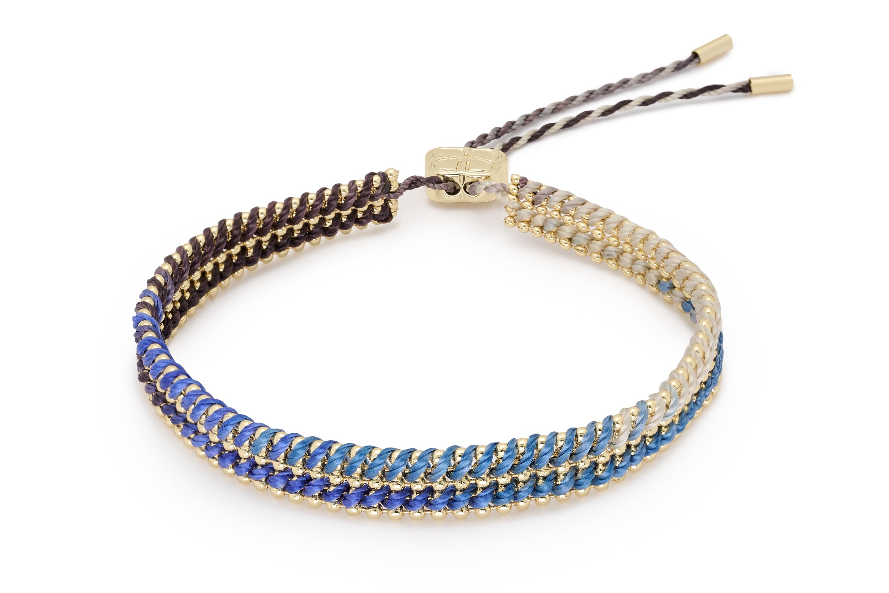 Yolia Denim Ombré Gold Bracelet - Boho Betty