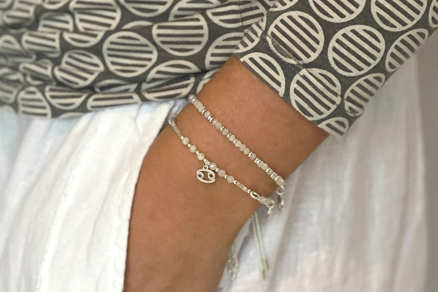 Serenity Moonstone Bracelet Stack - Boho Betty