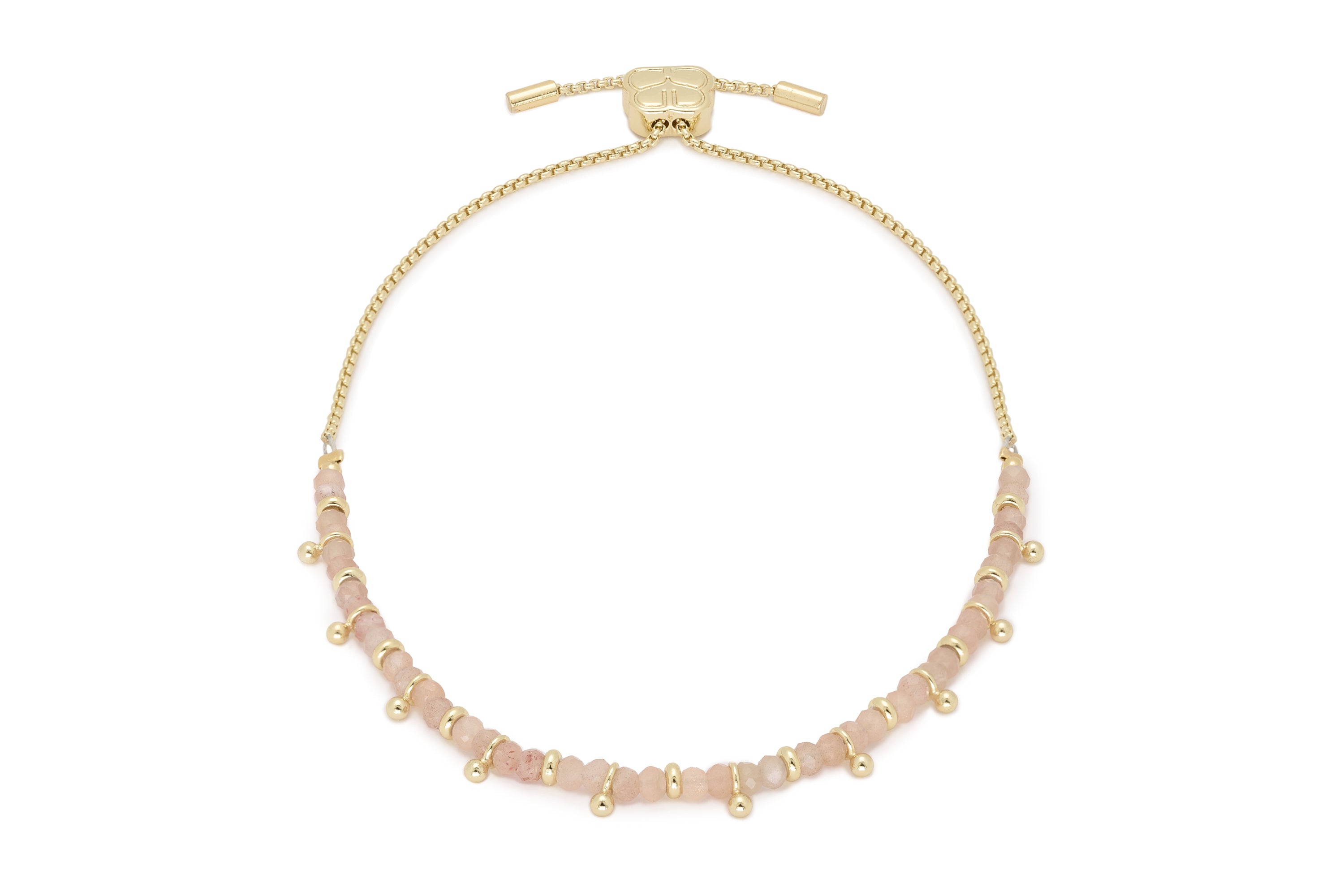 Harmony Sunstone Gold Bracelet - Boho Betty