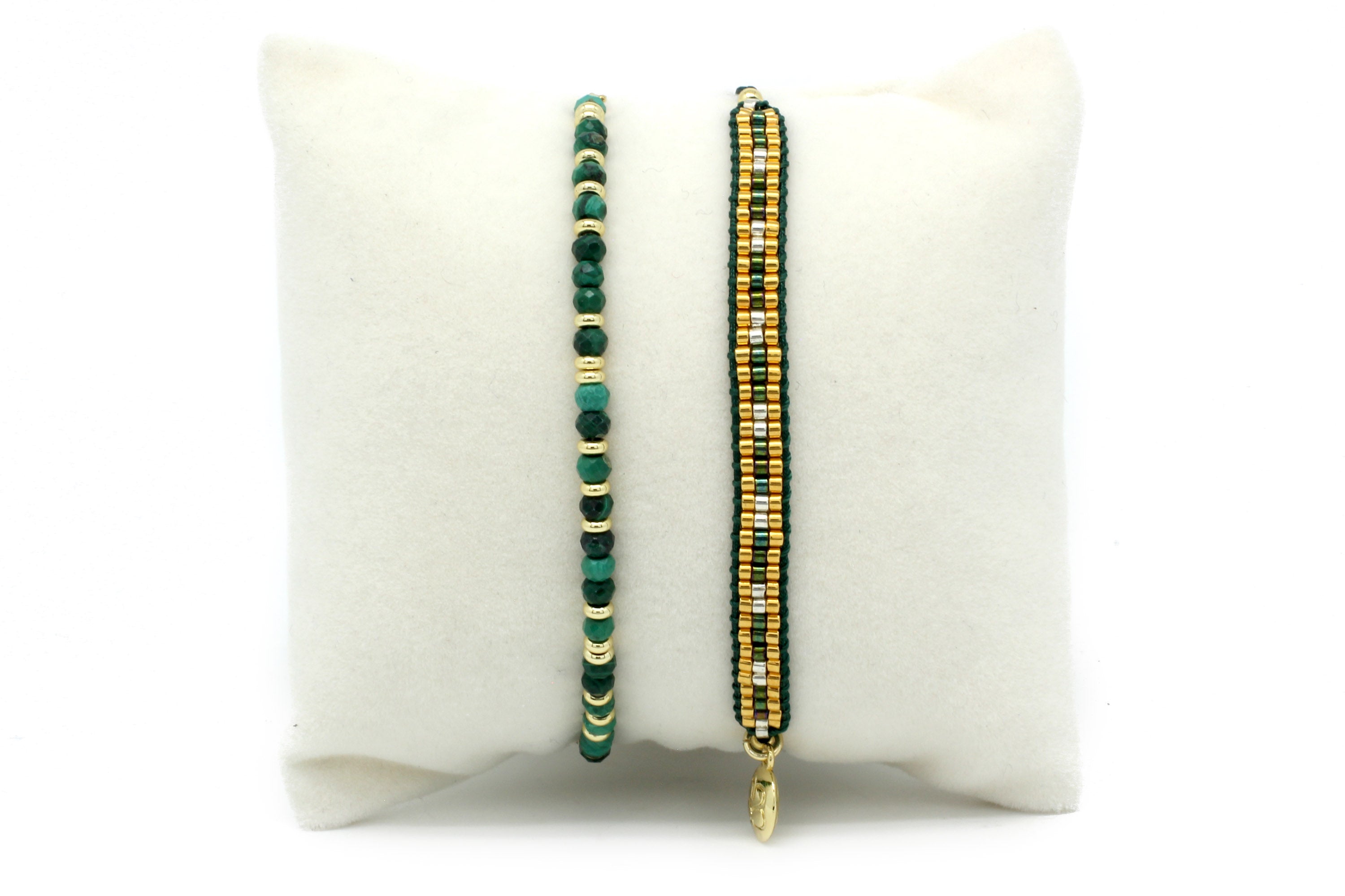 Maple Emerald Bracelet Stack - Boho Betty