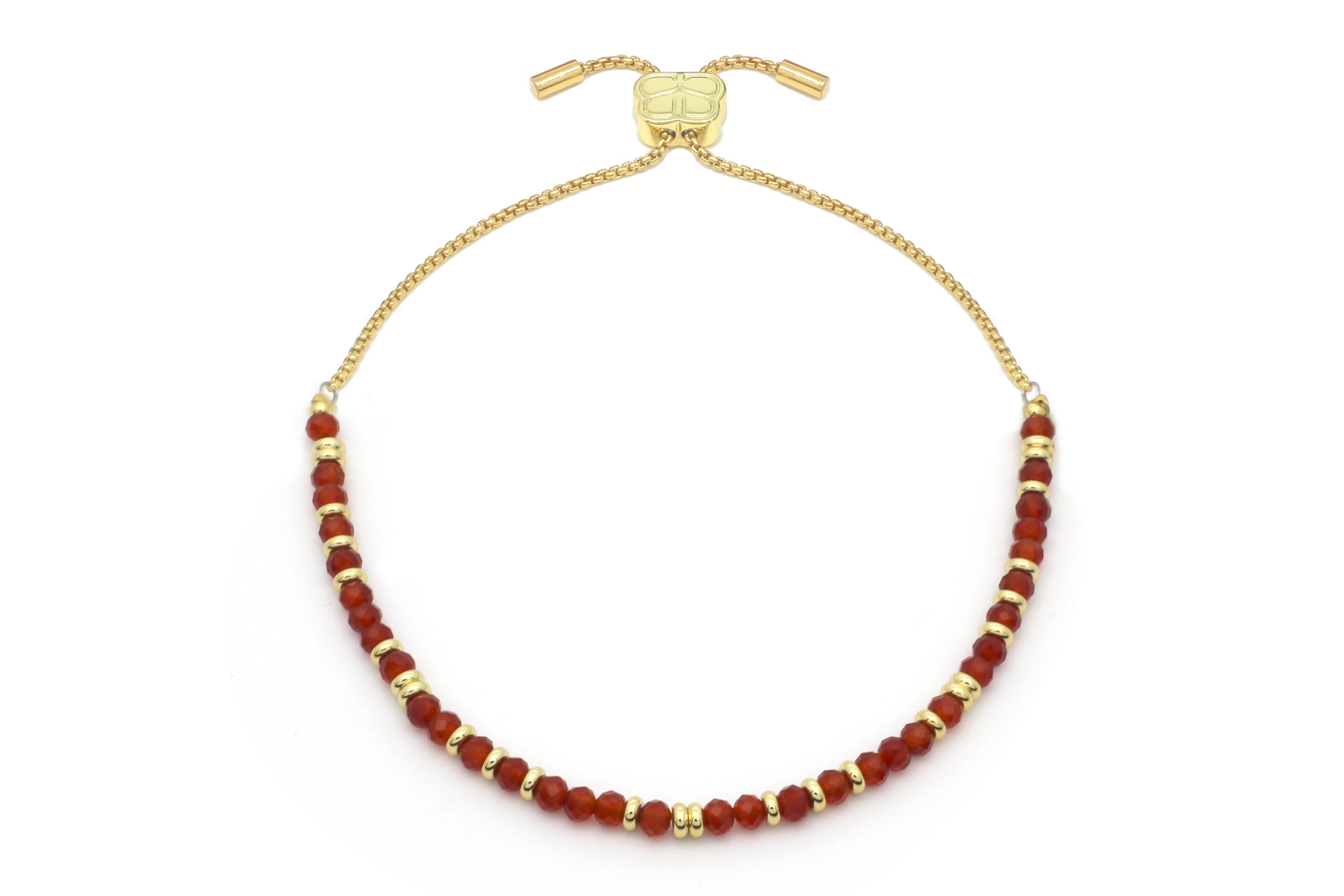 Mystical Carnelian Gold Bracelet - Boho Betty