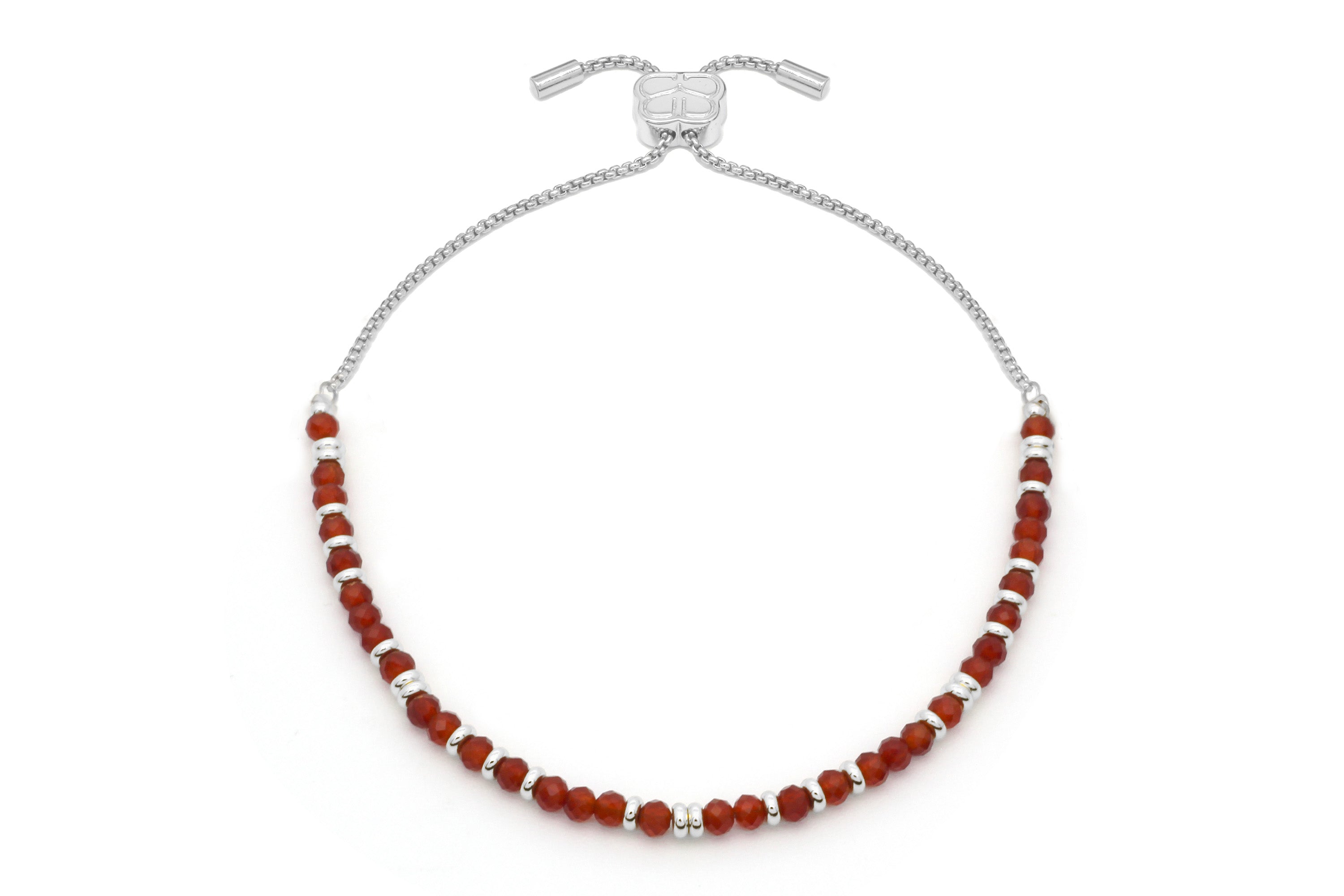 Mystical Carnelian Silver Bracelet - Boho Betty