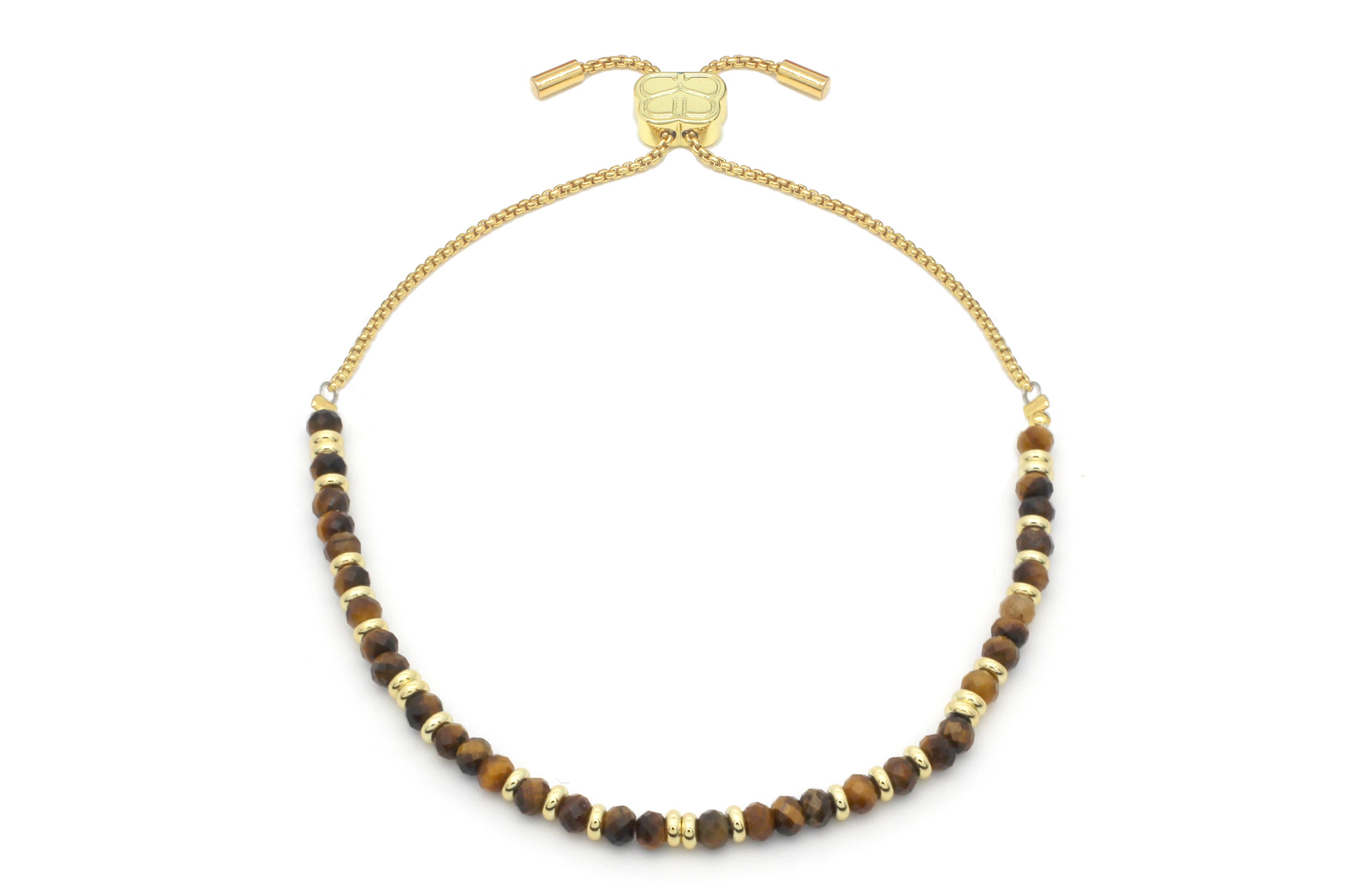 Mystical Tigers Eye Gold Bracelet - Boho Betty