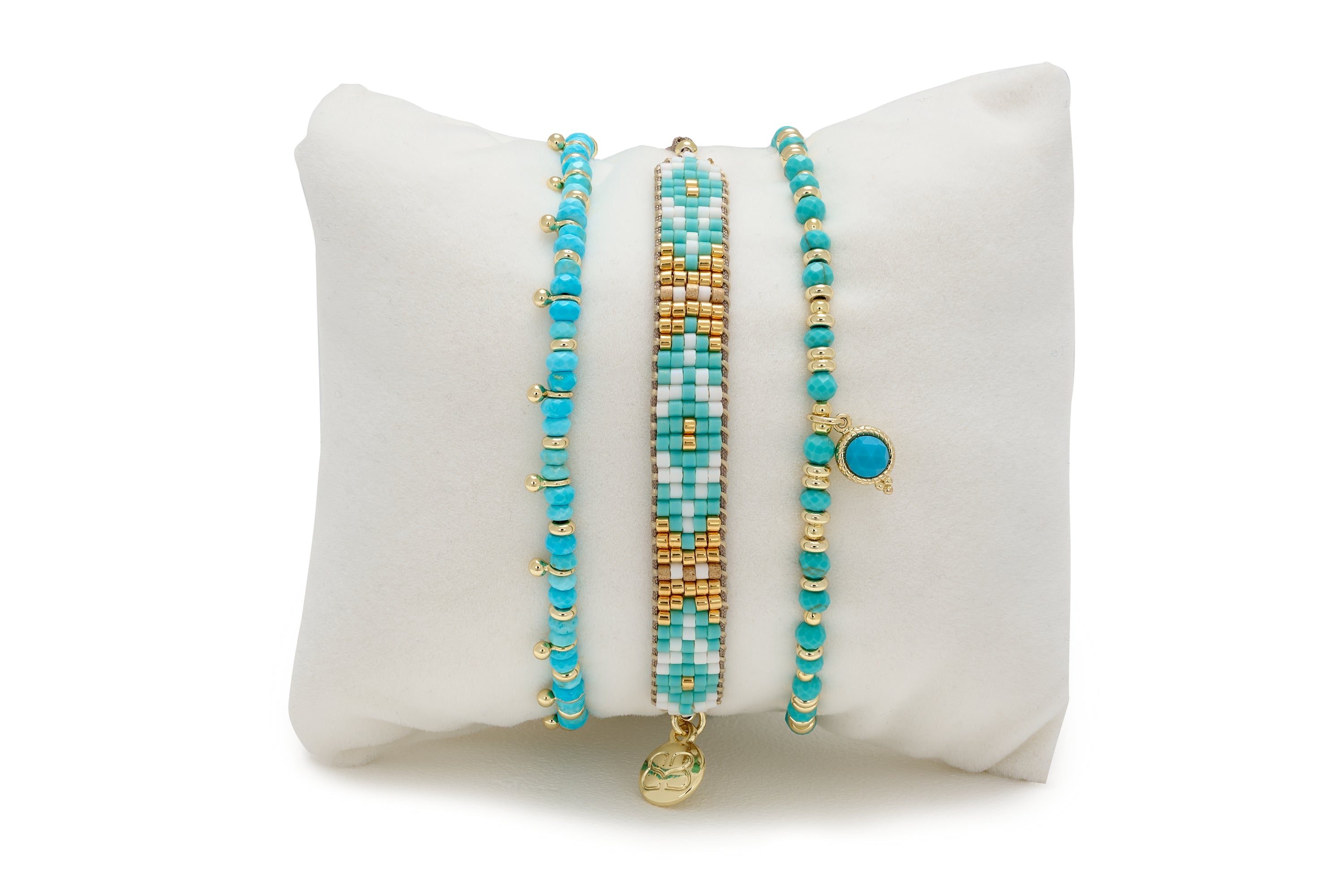 Ophira Turquoise Bracelet Stack - Boho Betty