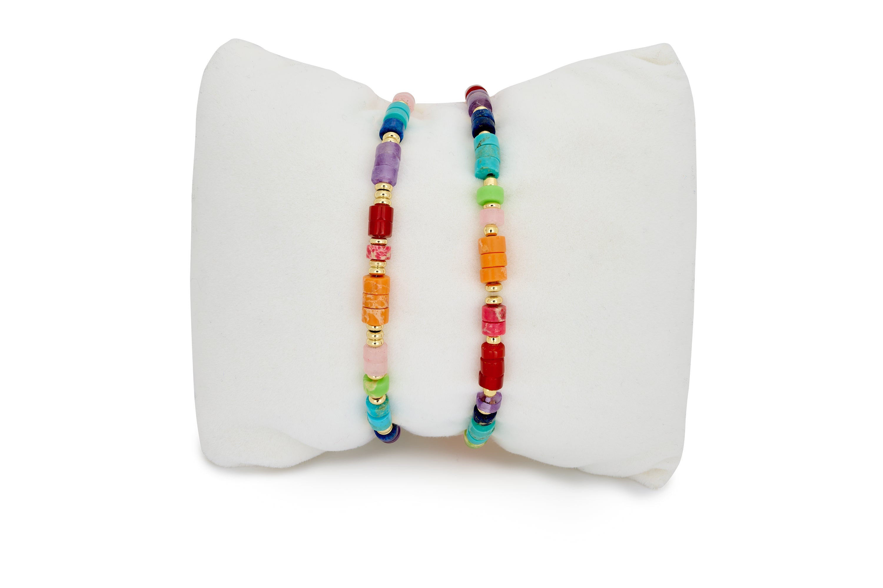 Gina Multi Gold Bracelet Stack #color_multi