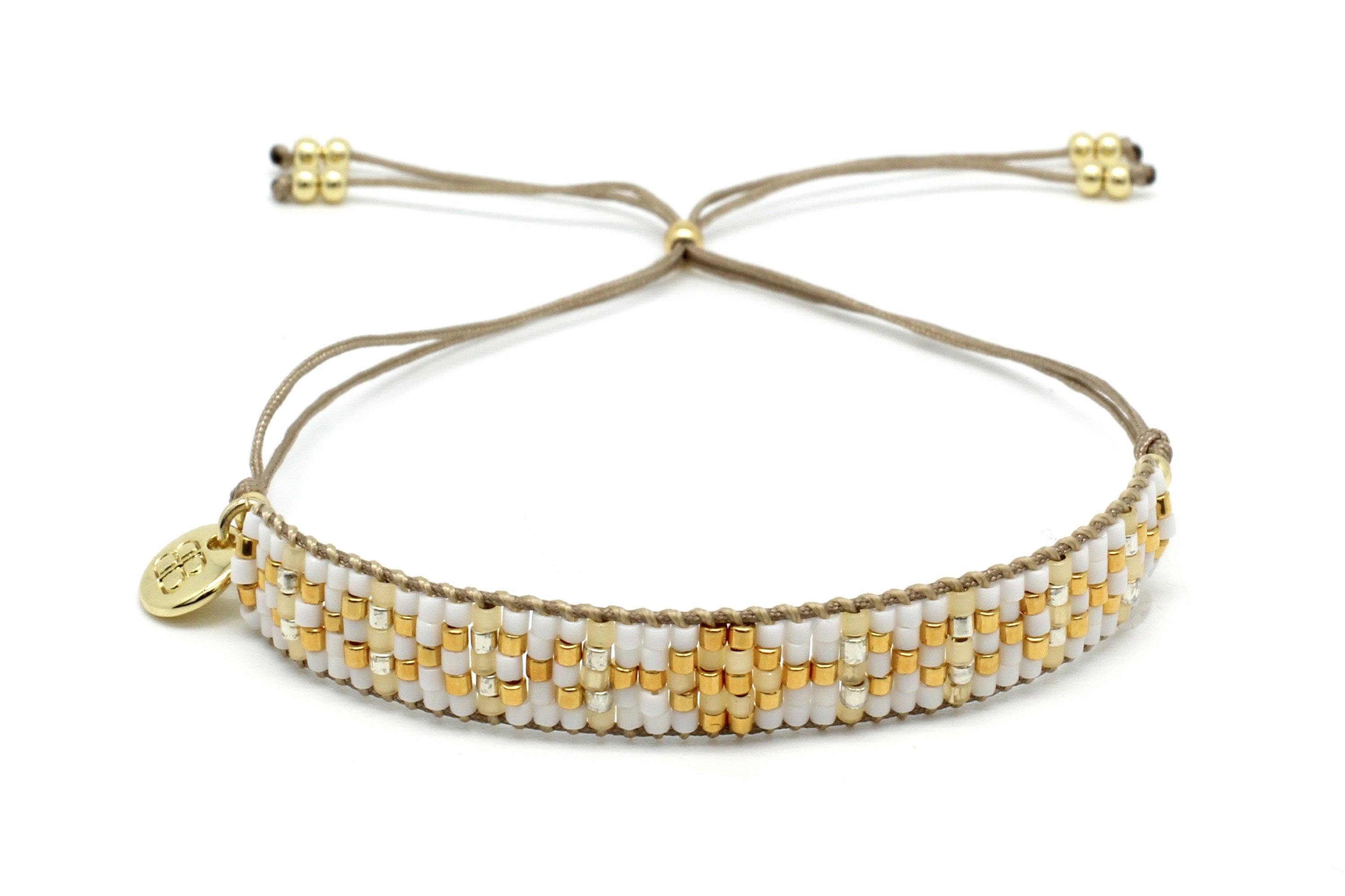 Matira Gold Beaded Friendship Bracelet - Boho Betty