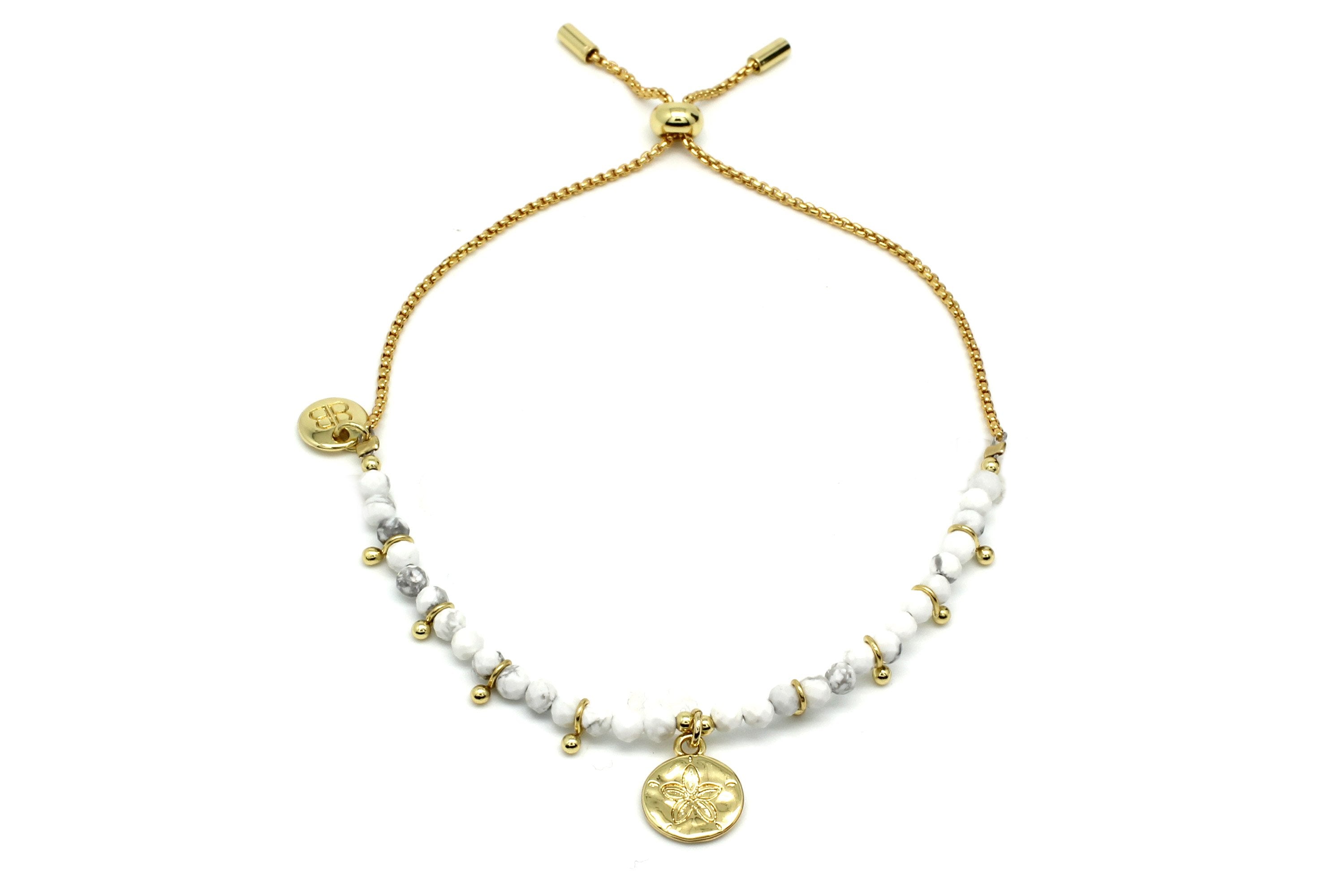 Serasa Gold & White Charm Bracelet - Boho Betty