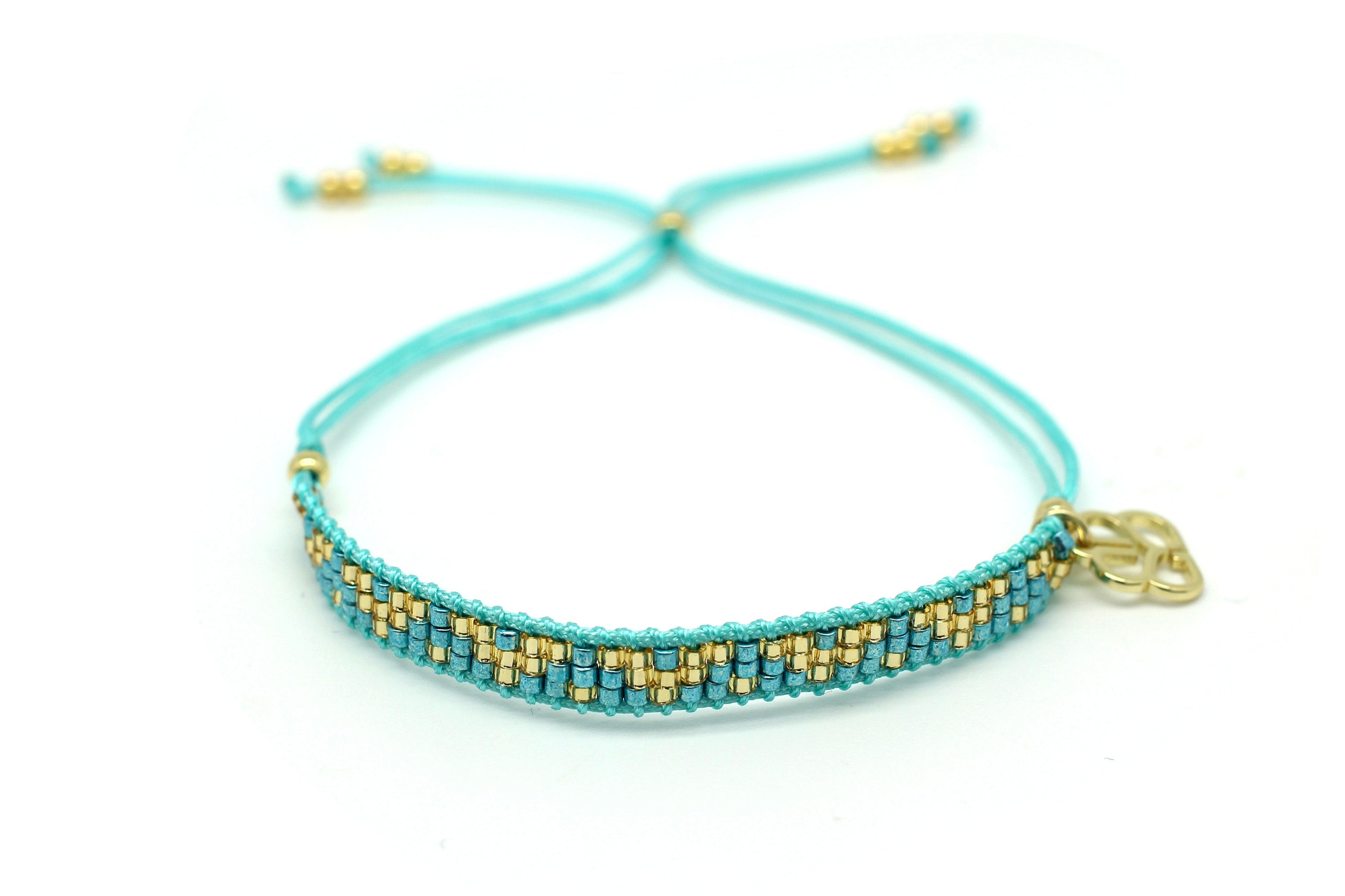 Freedom Turquoise Beaded Friendship Bracelet - Boho Betty