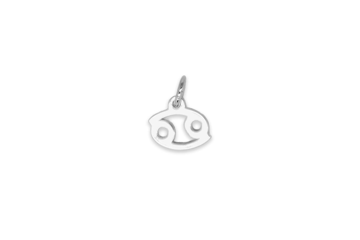 Cancer Zodiac Silver Necklace Charm