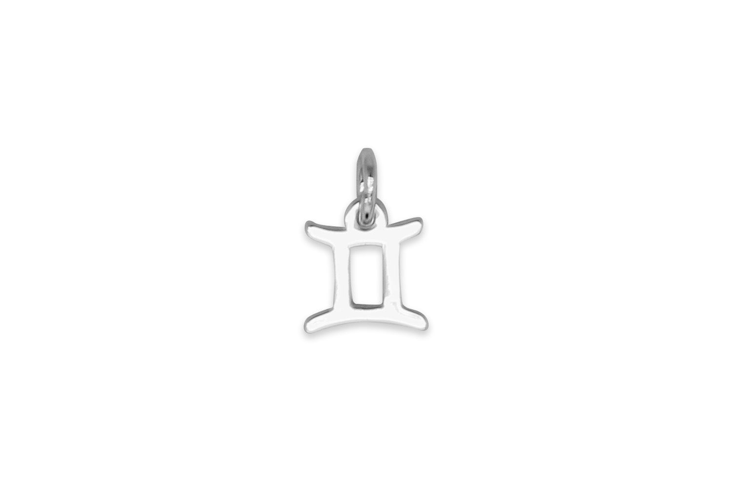 Gemini Zodiac Silver Necklace Charm - Boho Betty