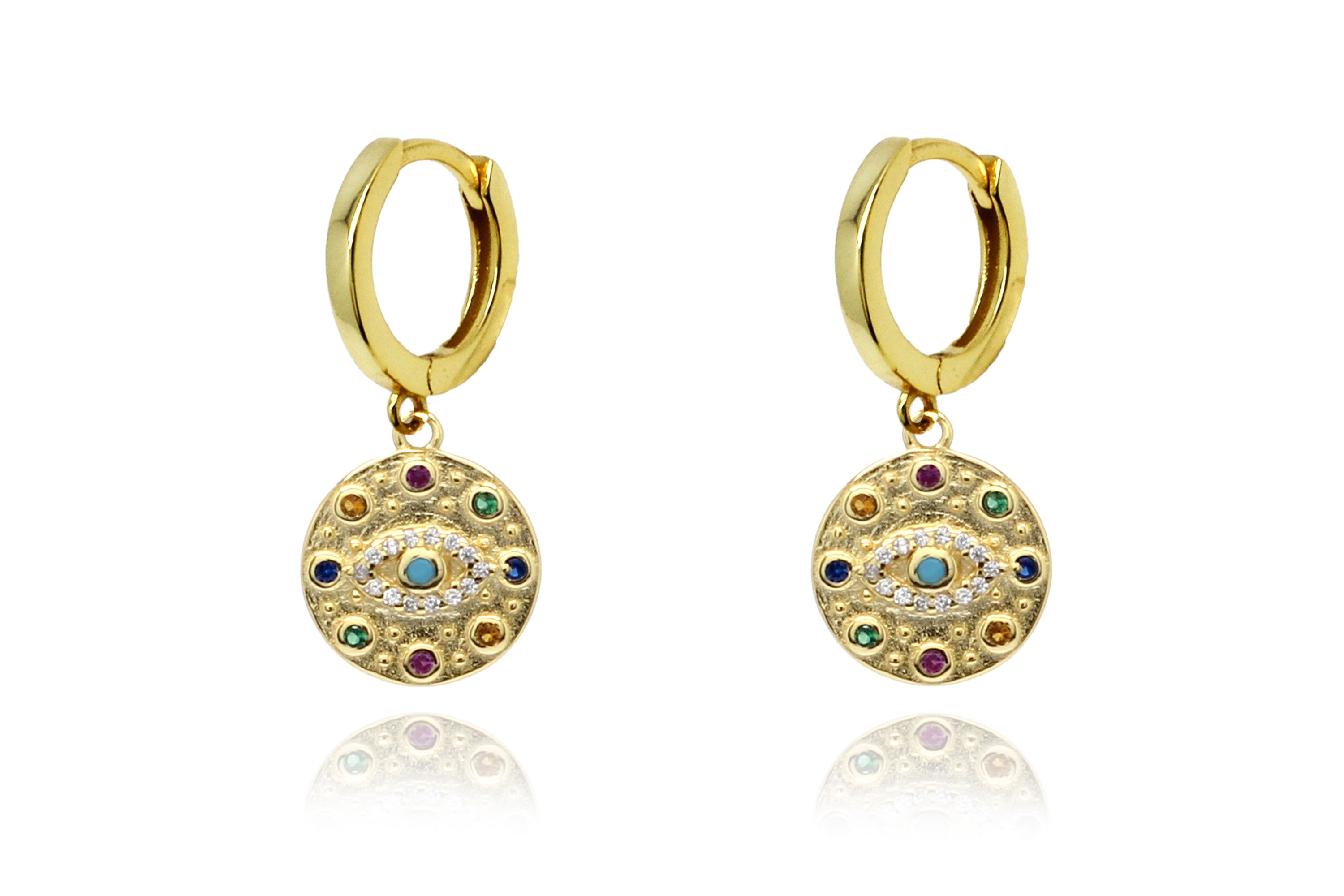 Bramble Gold Hoop Earrings - Boho Betty