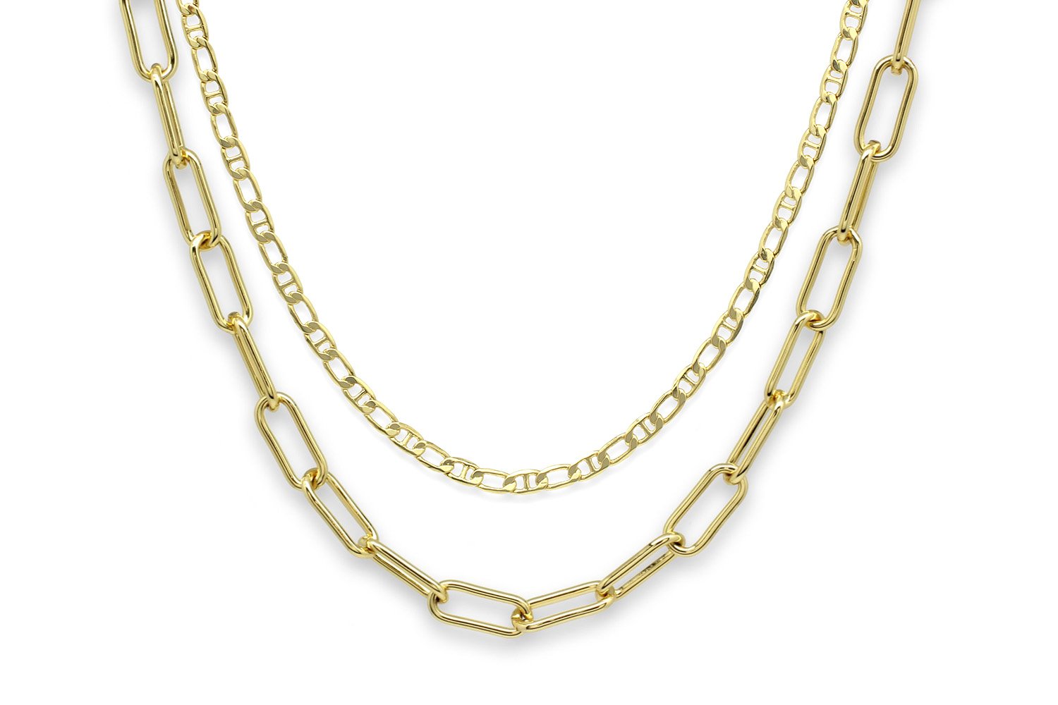 Elgafar Gold 2 Layered Necklace Set - Boho Betty